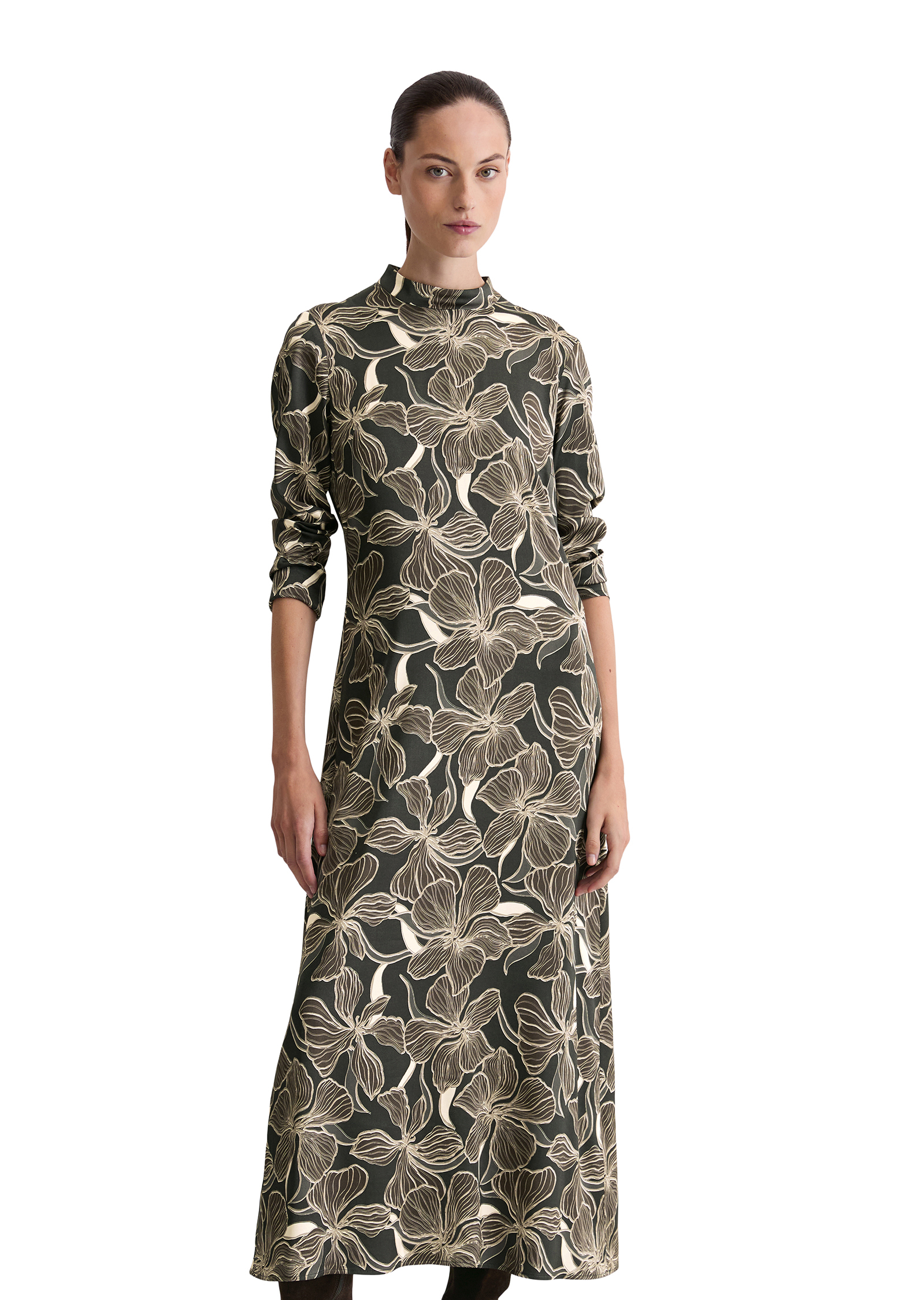 Robe longue shaped en viscose stretch premium, MARC O'POLO