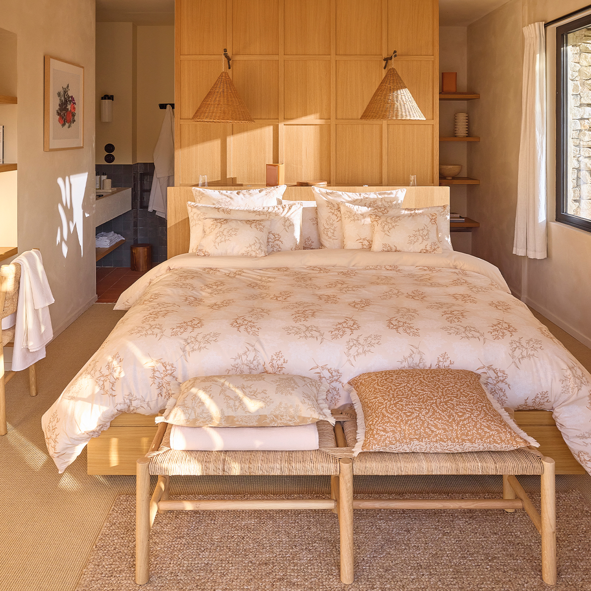Housse de couette en Coton, CHAMPÊTRE, LE JACQUARD FRANCAIS