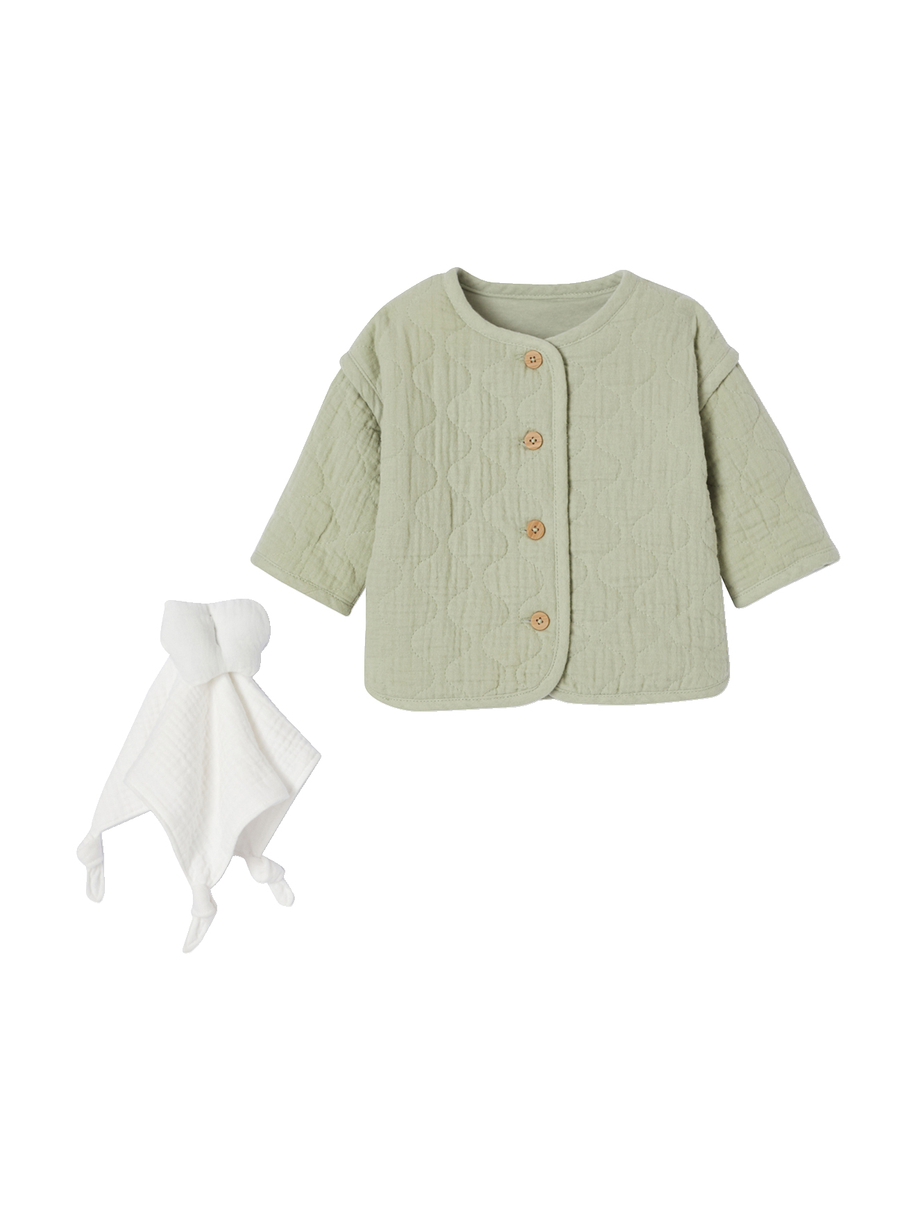 Veste matelassée bébé et doudou coffret cadeau naissance, VERTBAUDET