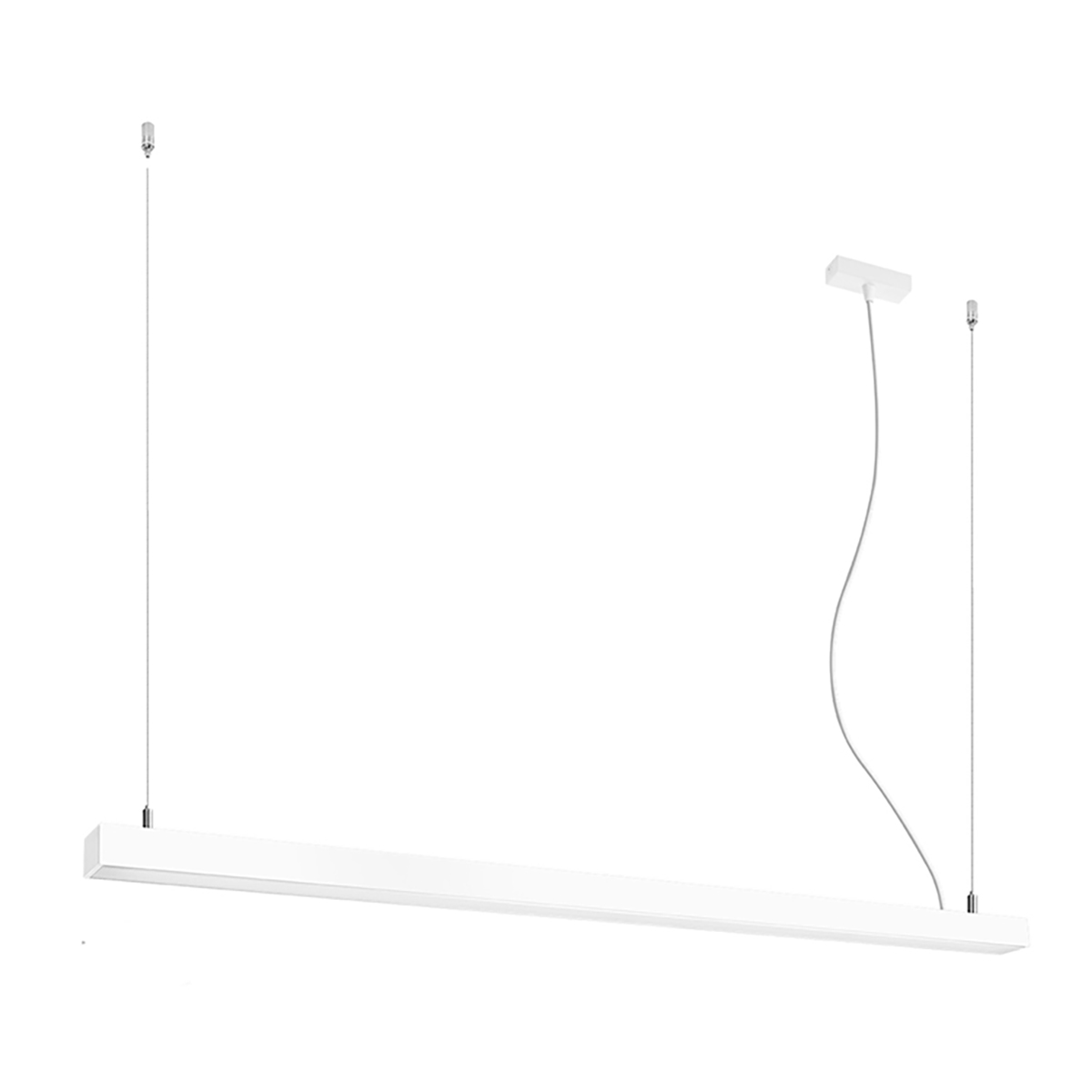 Suspension Aluminium Blanc LED 1 Pinne, EDEN