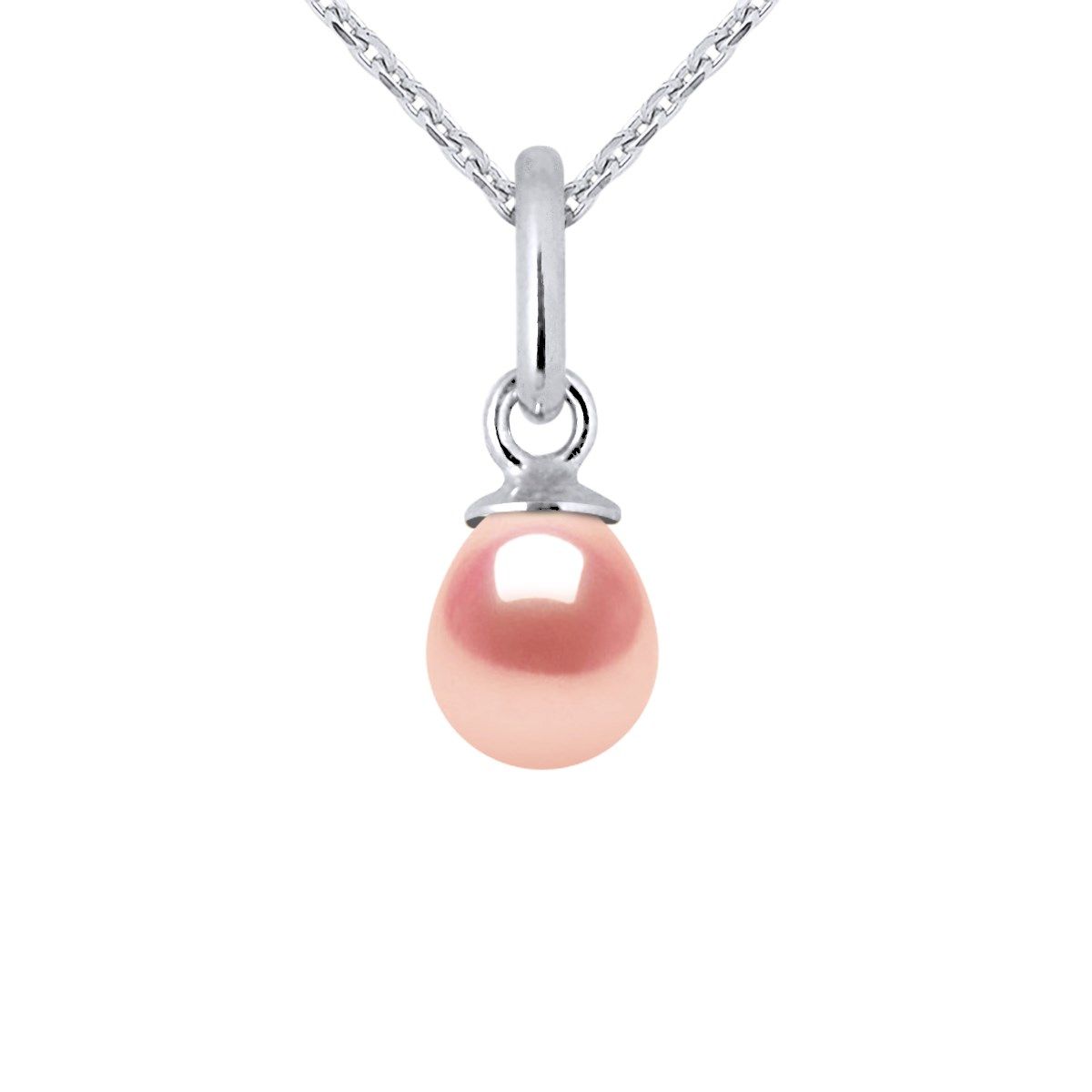 Pendentif Or et Véritable Perle de Culture 5-6 mm - Livré avec Chaîne - AUDREY