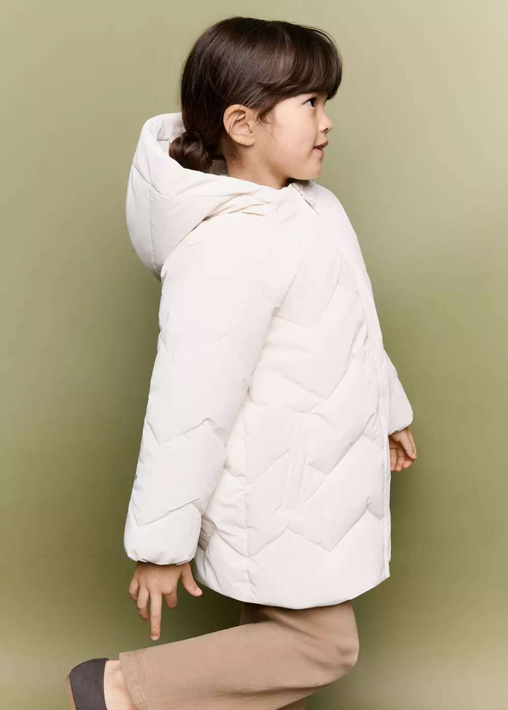 Anorak matelassé long, MANGO BABY