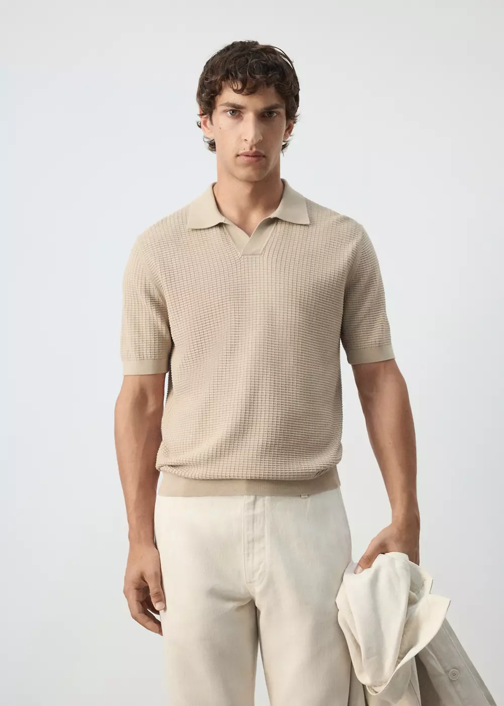 Polo 100 % coton maille structure, MANGO MAN