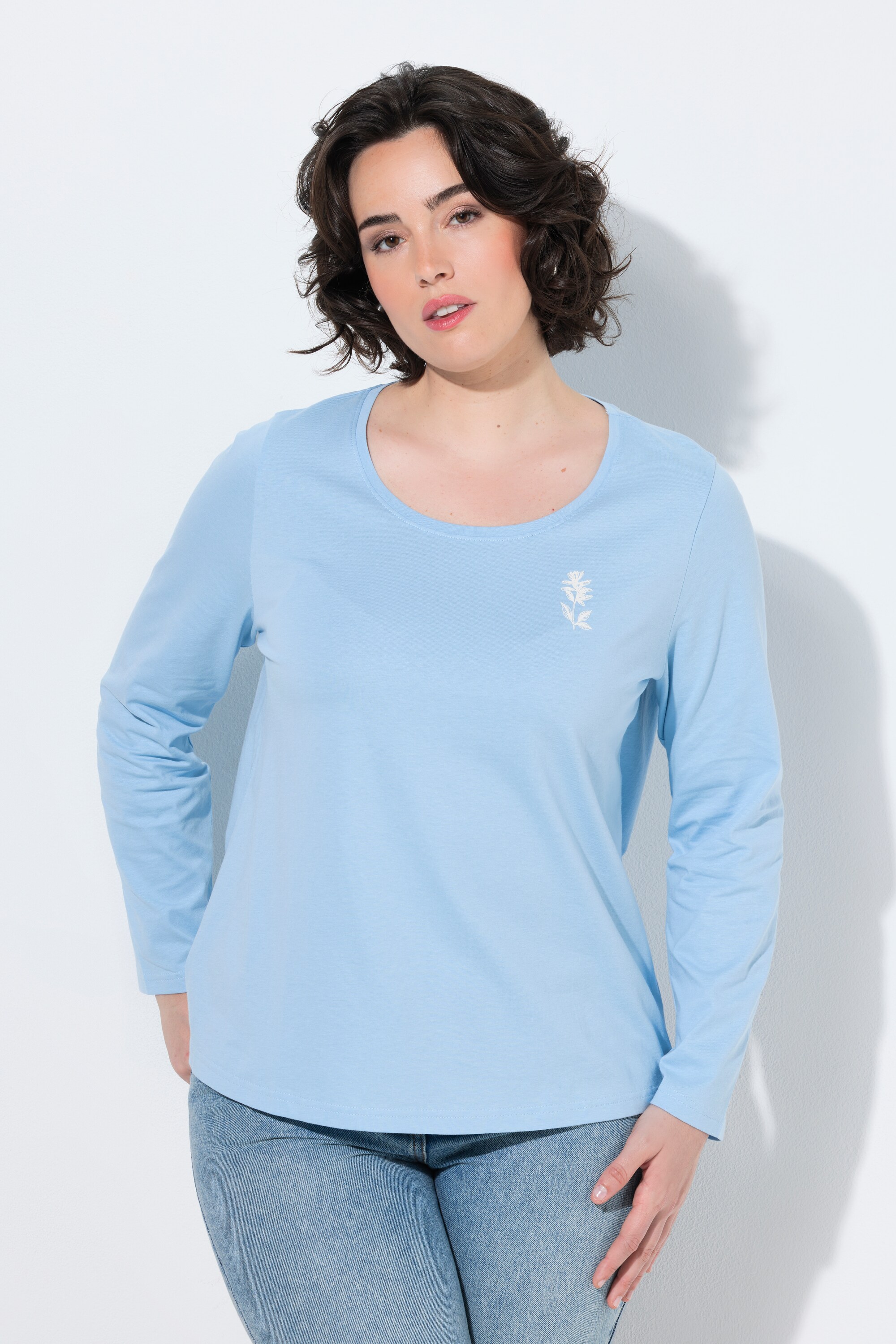 T-shirt petit imprimé, coupe Classic Fit, ULLA POPKEN