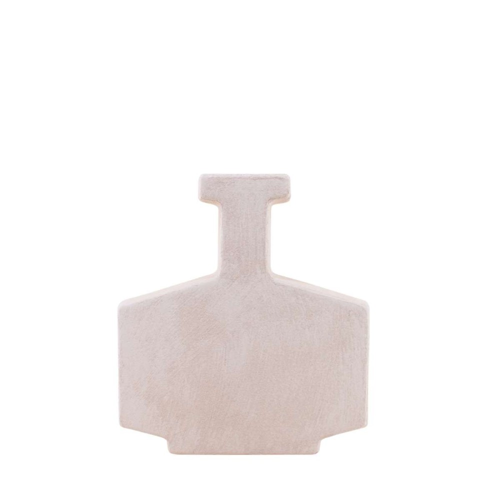 Vase design flacon en grès, H30cm, ORNAMI