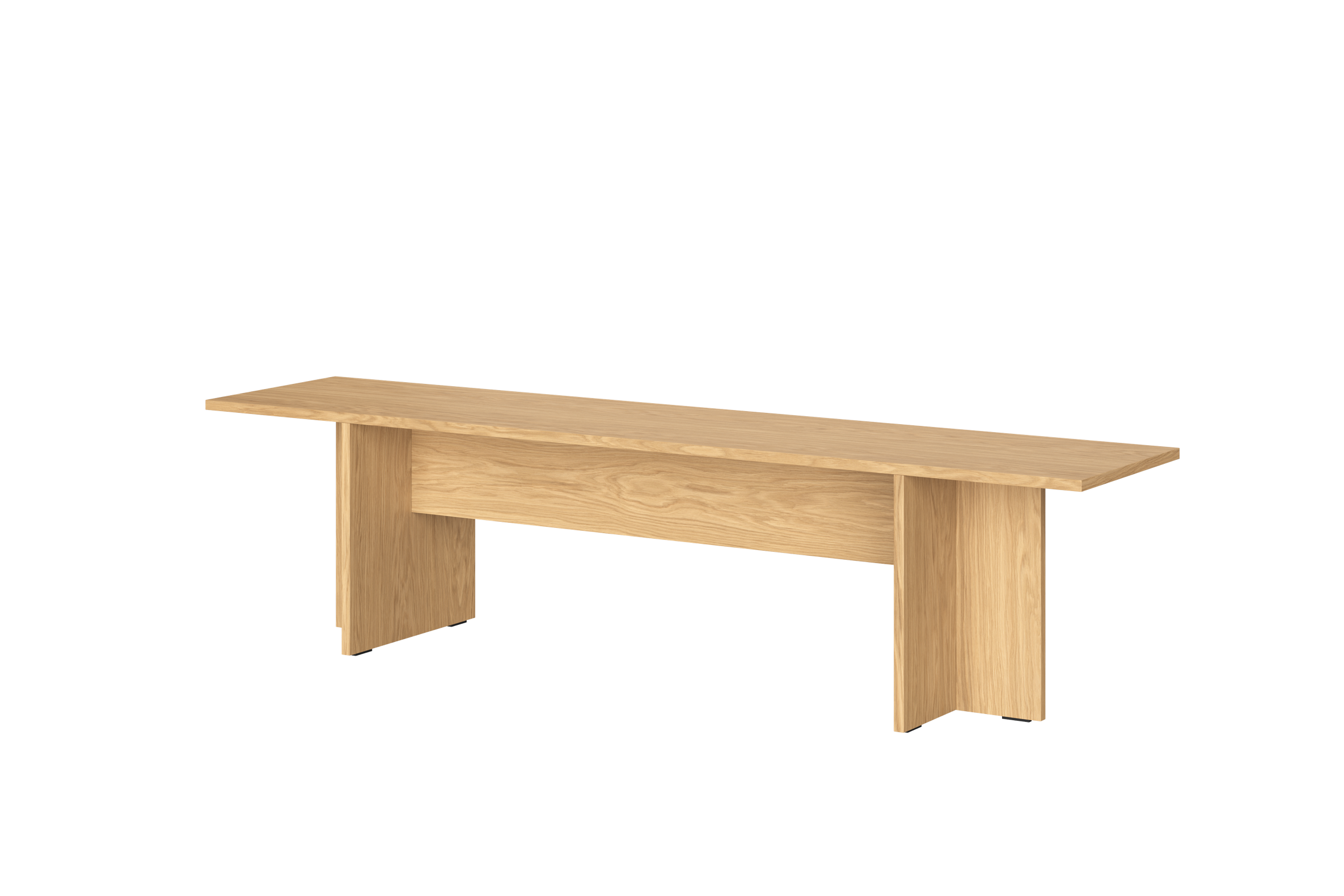 Banc en placage de chêne HETT, NOO.MA