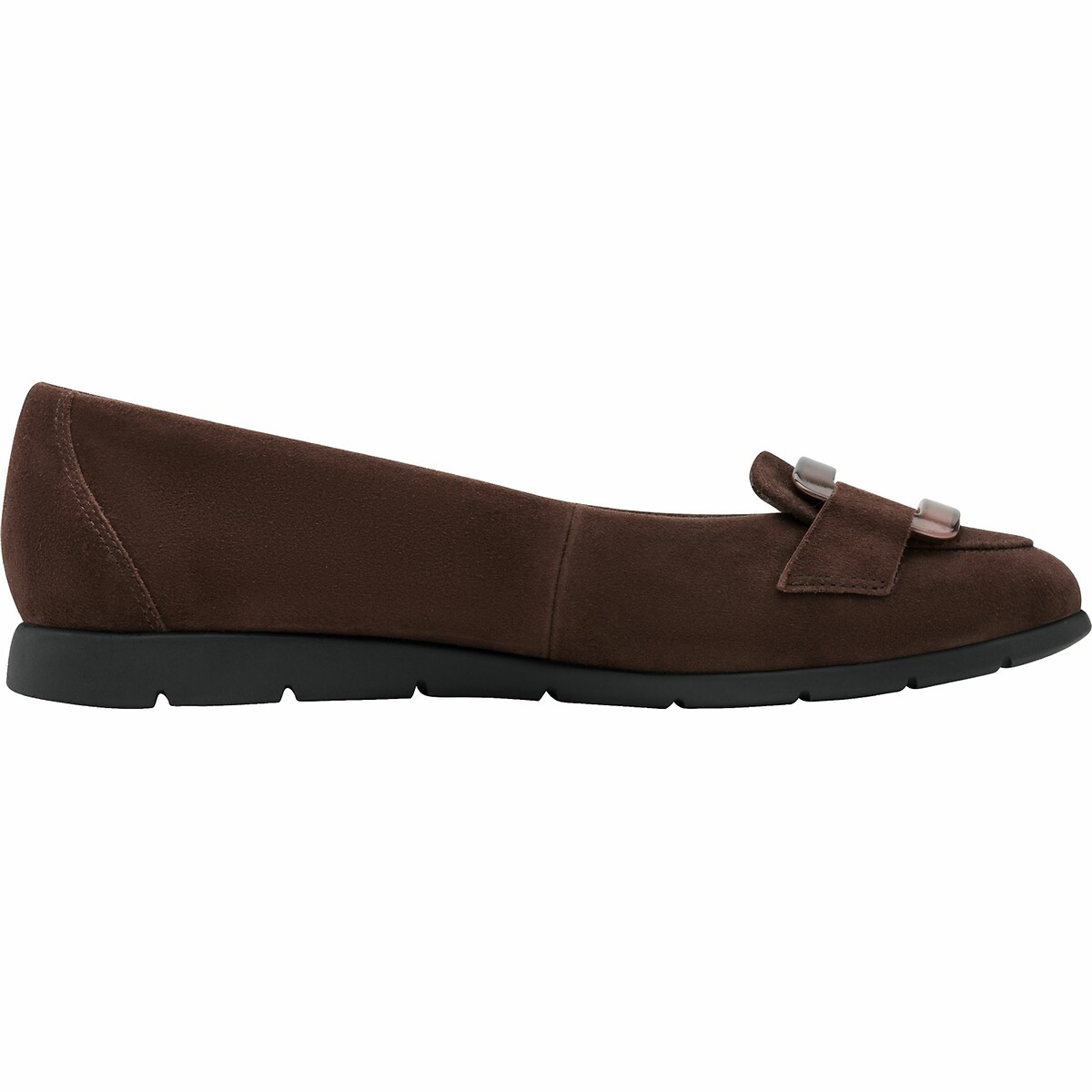 Leather Lugged Sole Ballet Pumps, TAMARIS