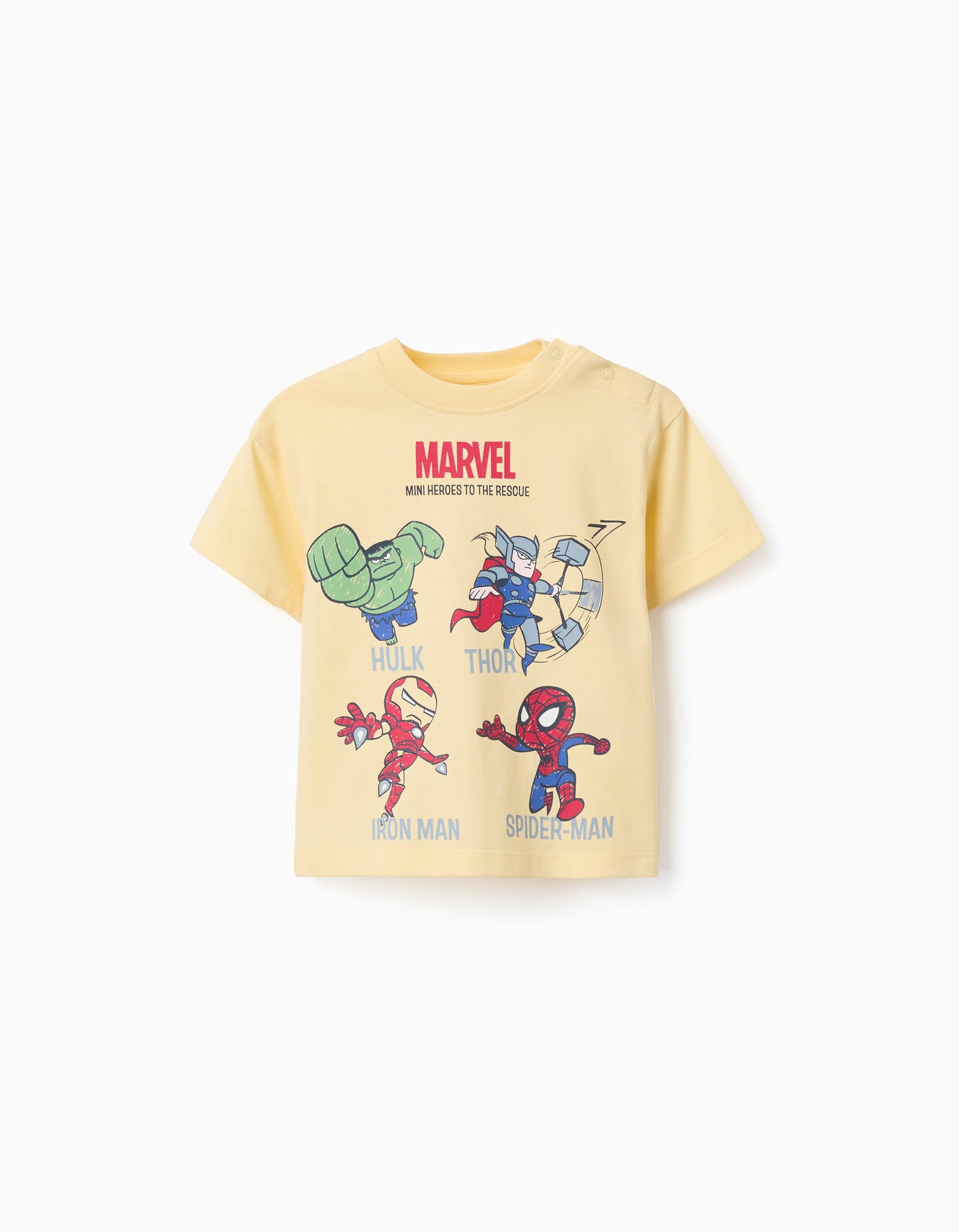T-shirt en coton avec imprimés Marvel Heroes, ZIPPY