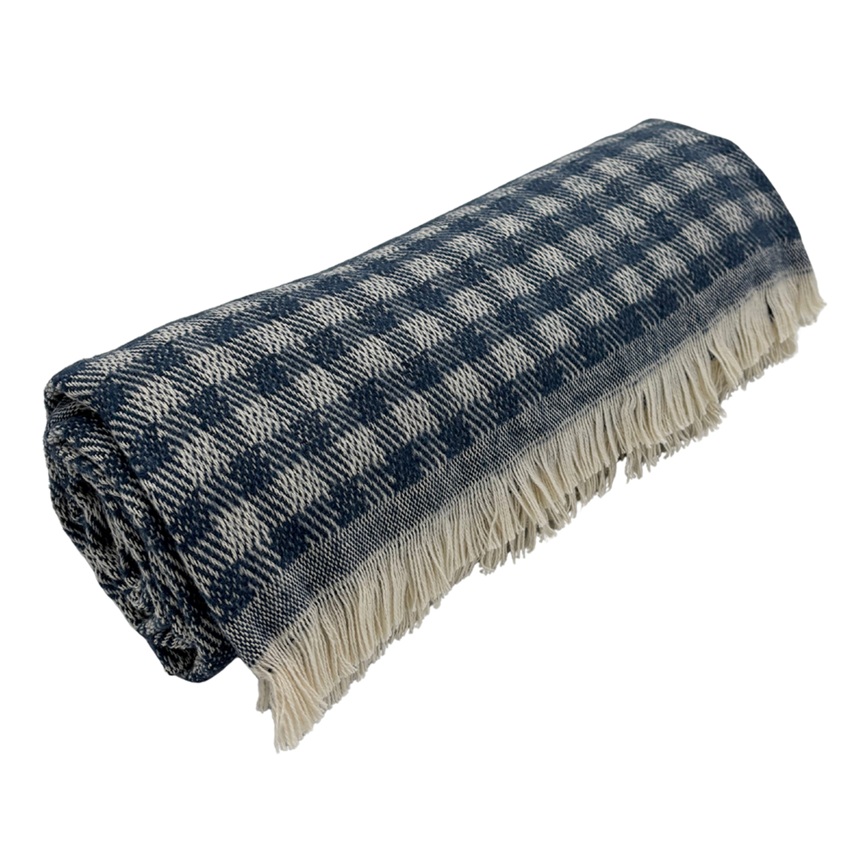 Plaid jacquard vichy en coton, TOISON D OR