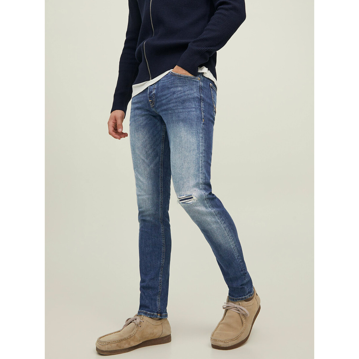 Image of Glenn Slim Stretch Jeans in Mid Rise
