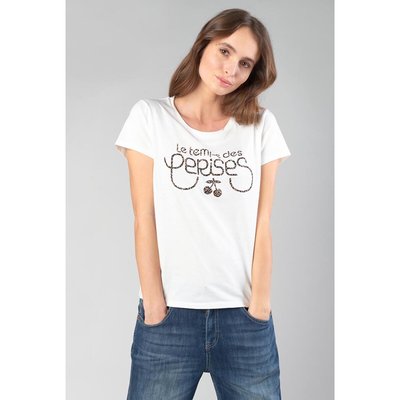 T-Shirt aus Baumwolle, Logo vorne LE TEMPS DES CERISES