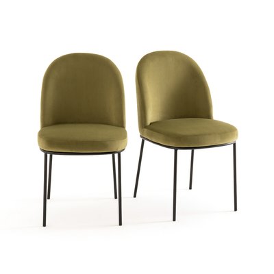 Topim Set of 2 Velvet Upholstered Chairs LA REDOUTE INTERIEURS