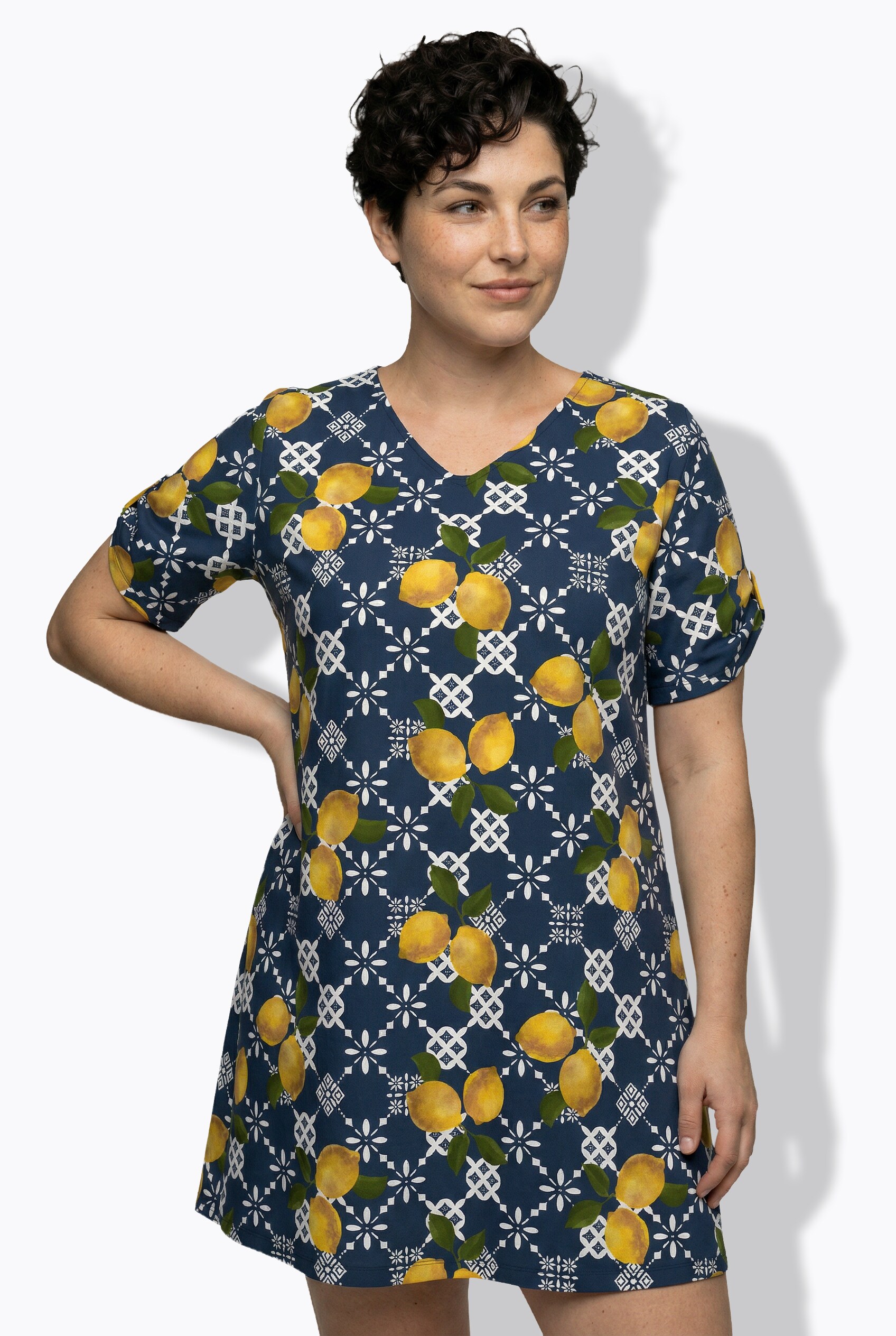 Robe de plage motif citrons, ULLA POPKEN