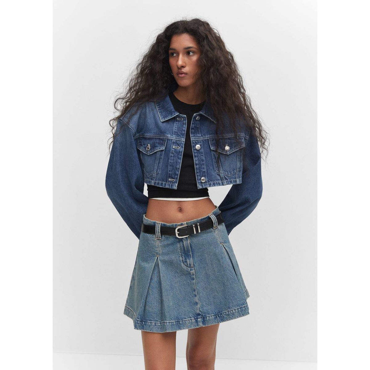 Veste jean hotsell courte femme