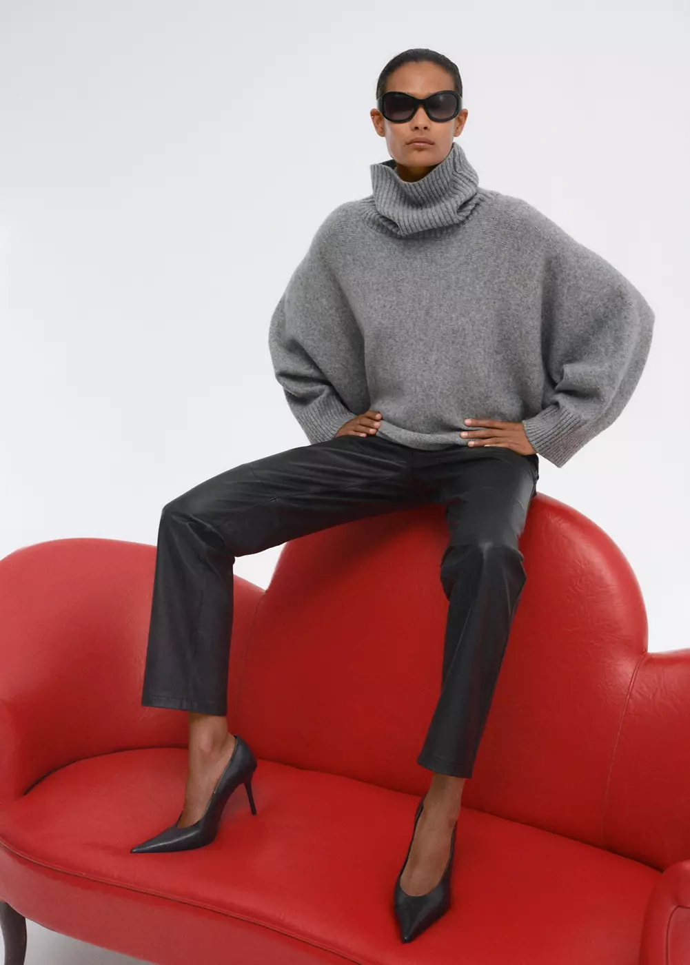 Cape en maille unie, MANGO