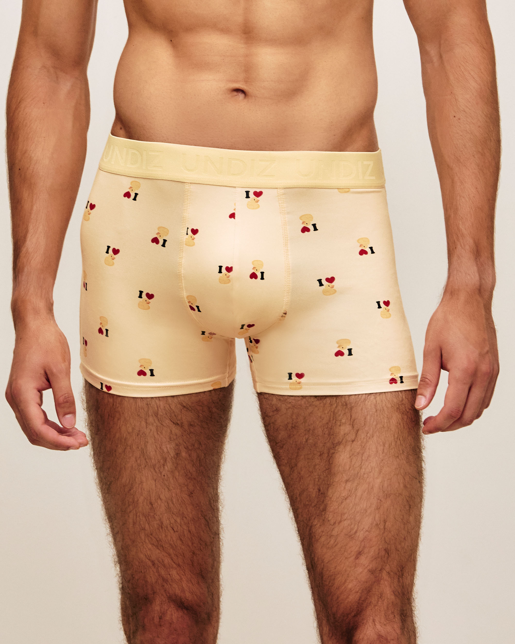 Boxer en microfibre imprimé canards REPEATIZ ILOVE, UNDIZ