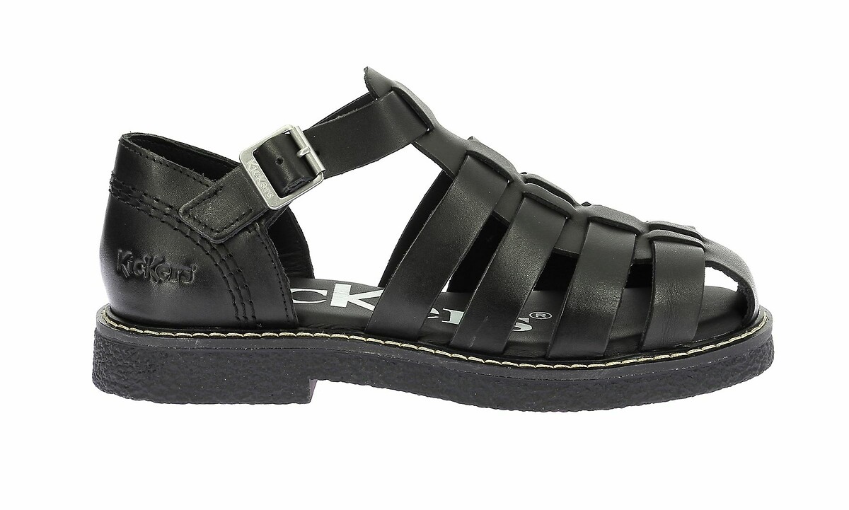 Kickers Sandalias de piel melocotón Kick Lergo