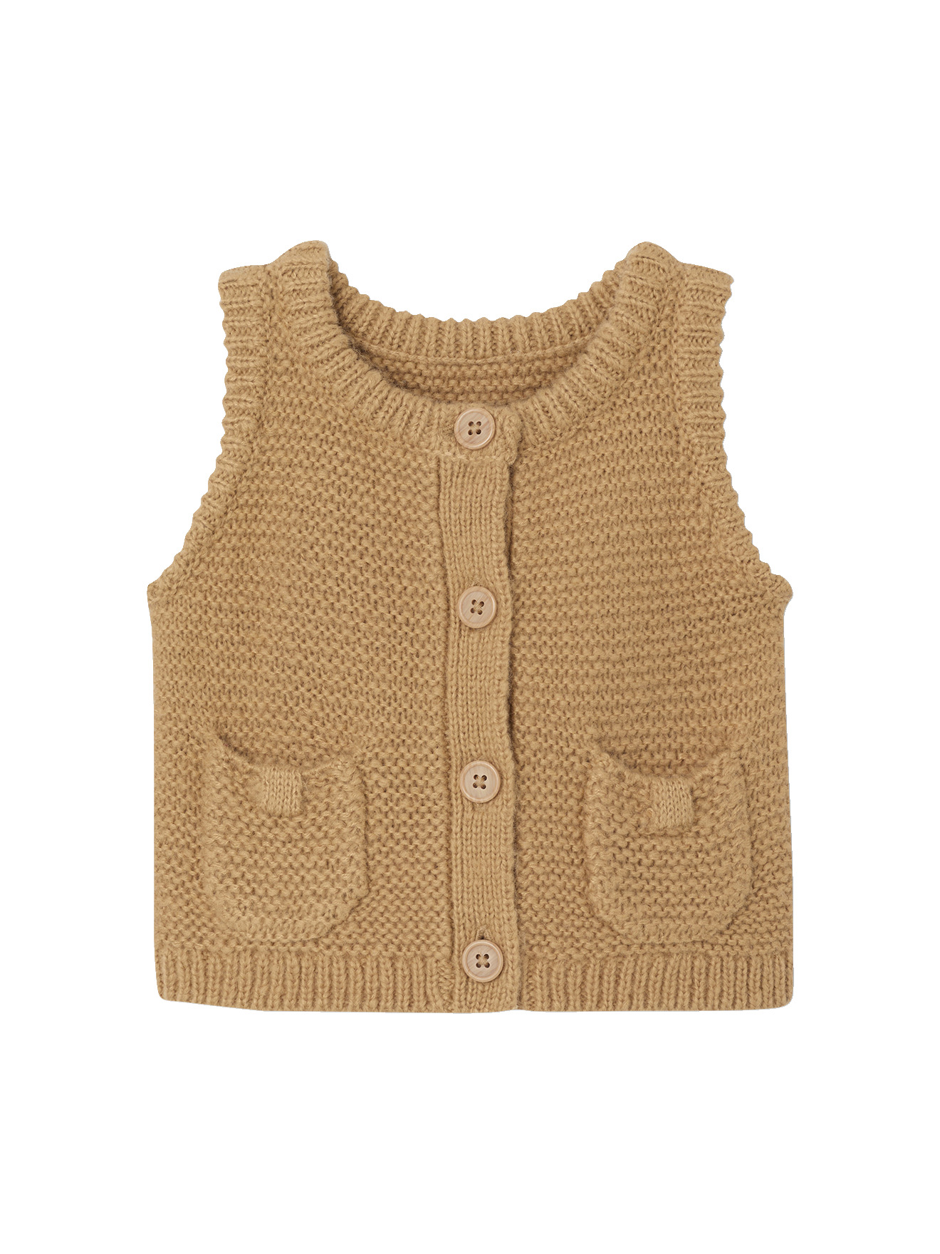 Gilet bébé sans manches boutonné, VERTBAUDET