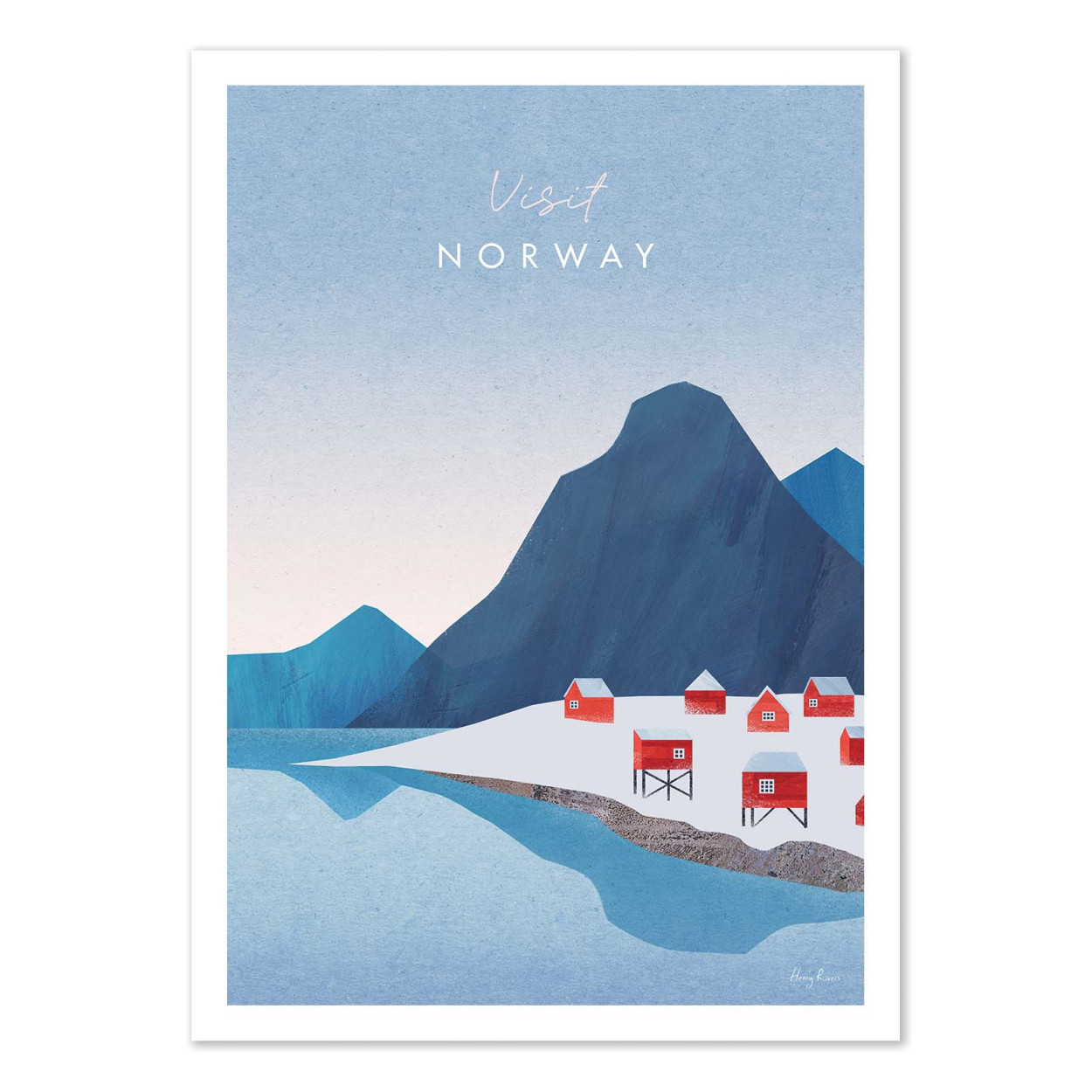 Affiche d'art - Visit Norway Version 2 - Henry Rivers, WALL EDITIONS