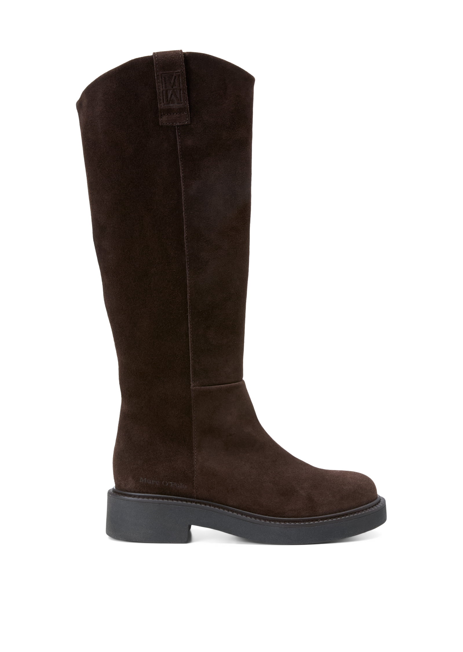 Bottes à tige haute, modèle Perla en cuir velours souple, MARC O'POLO