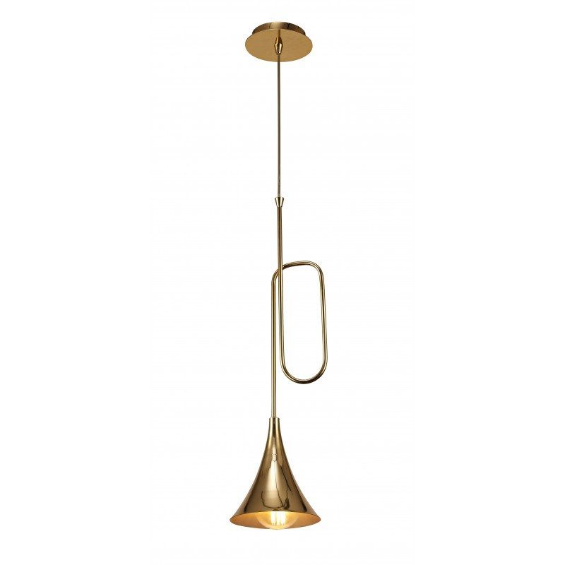 suspension jazz de couleur or