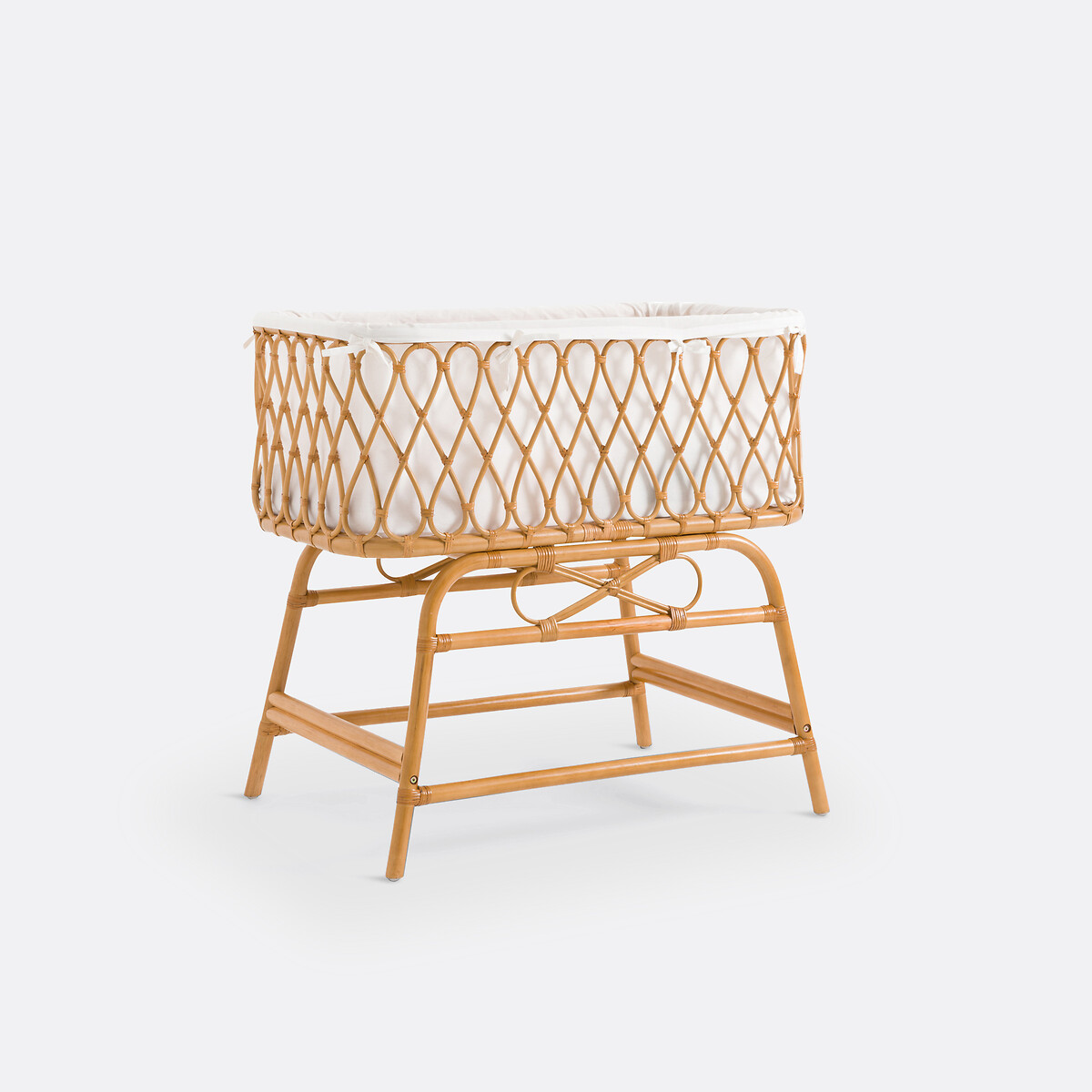 Babybett lorene rattan rattan natur La Redoute Interieurs La Redoute