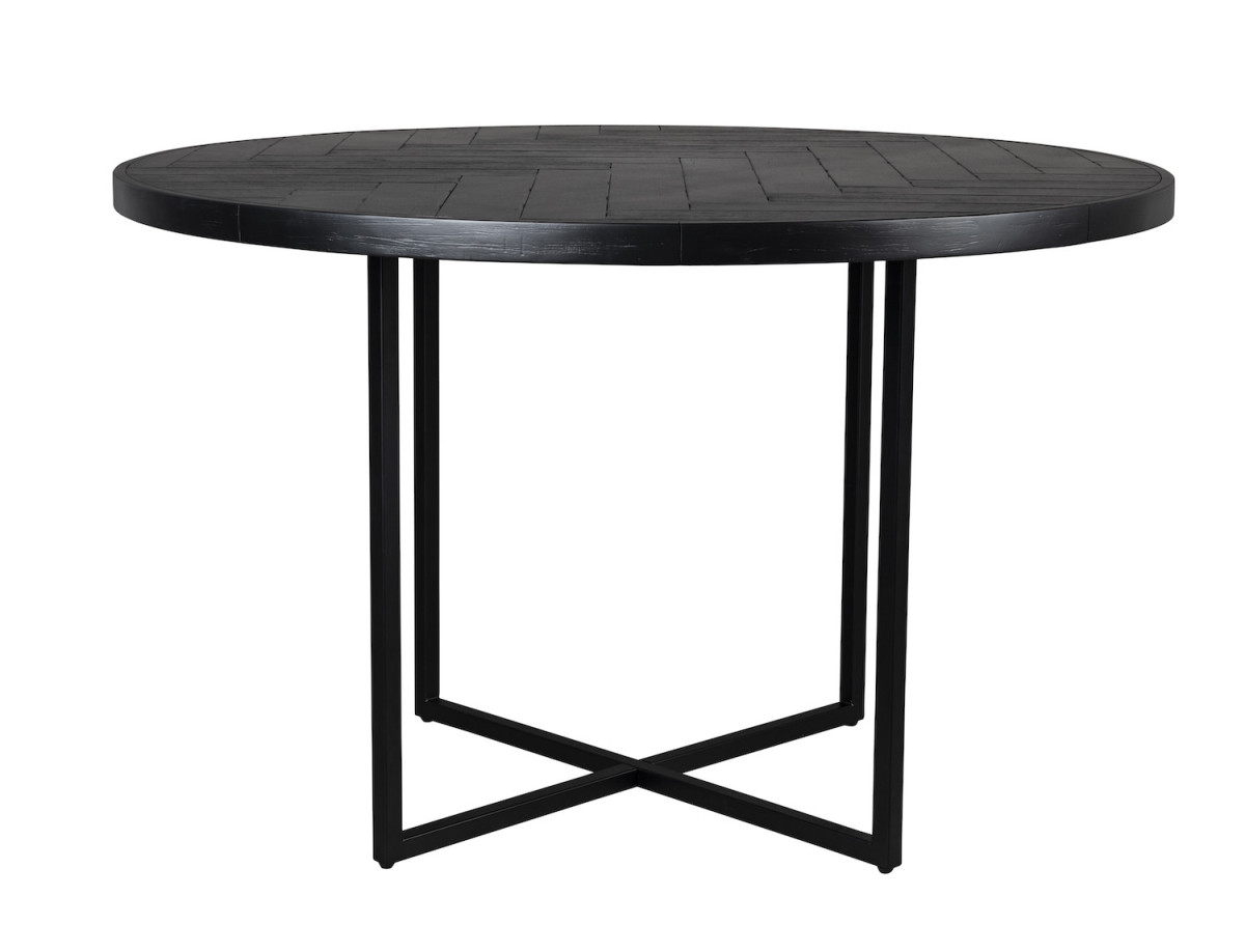 Table de repas ronde en bois et acier - CLASS, DUTCHBONE