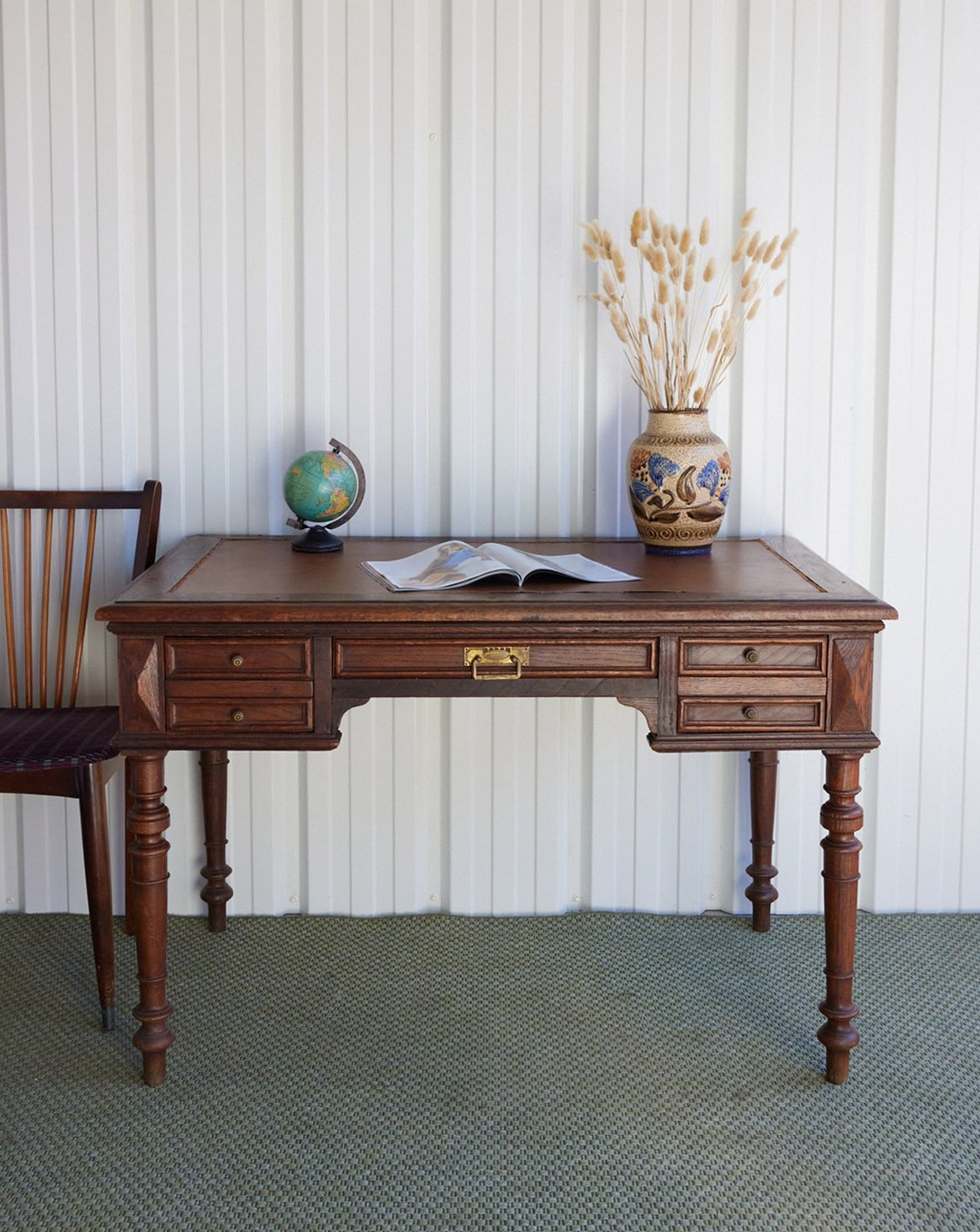 Bureau campagne en bois Edouard N°1081 - Bon état, DEBONGOUT