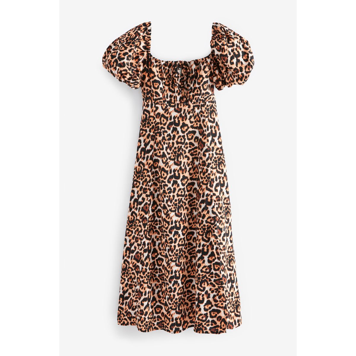 Robe mi-longue à manches bouffantes, NEXT