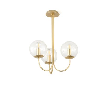 Moricio Brass and Glass Pendant Ceiling Light LA REDOUTE INTERIEURS