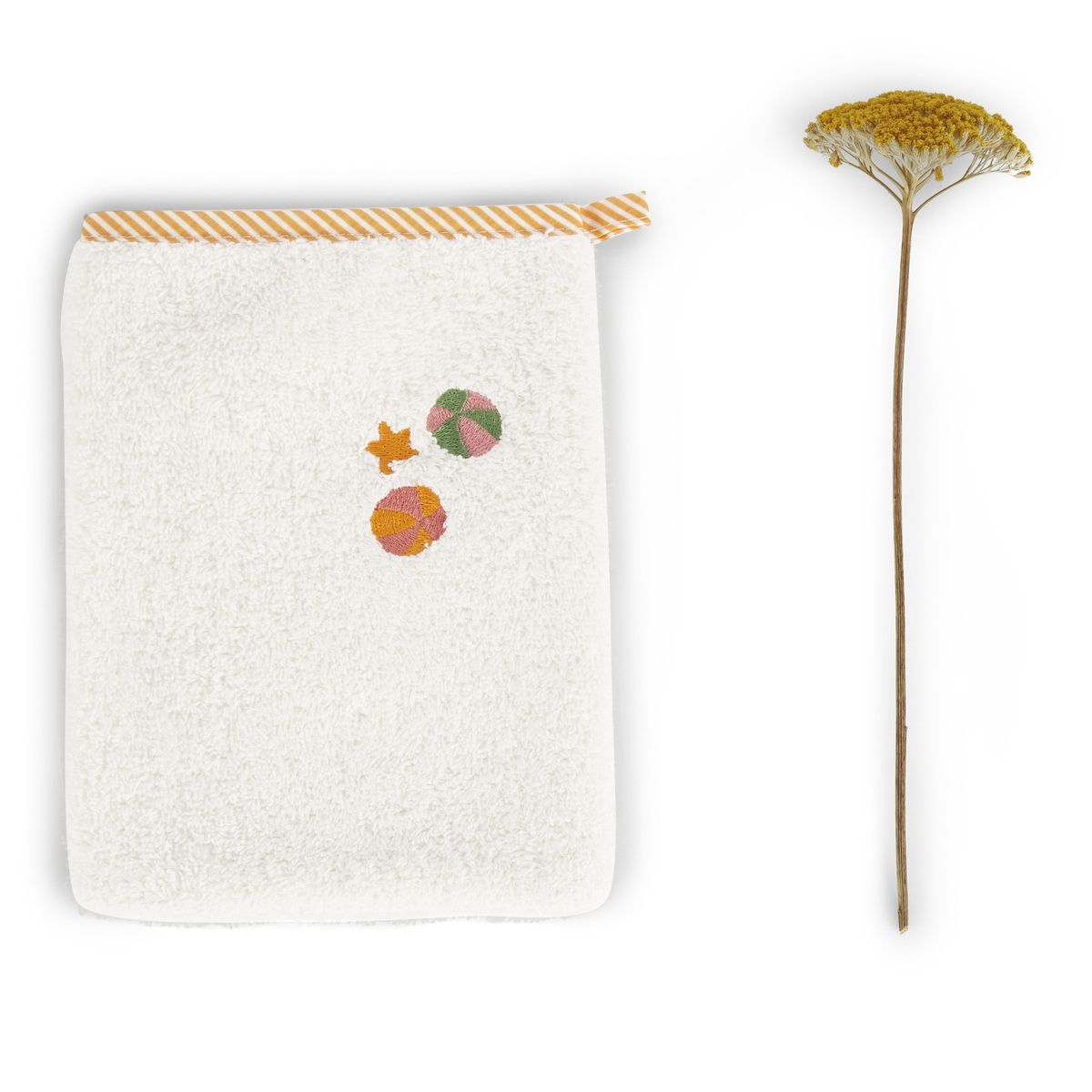 Gant brod enfant petit baigneur mascarpone Sylvie Thiriez La