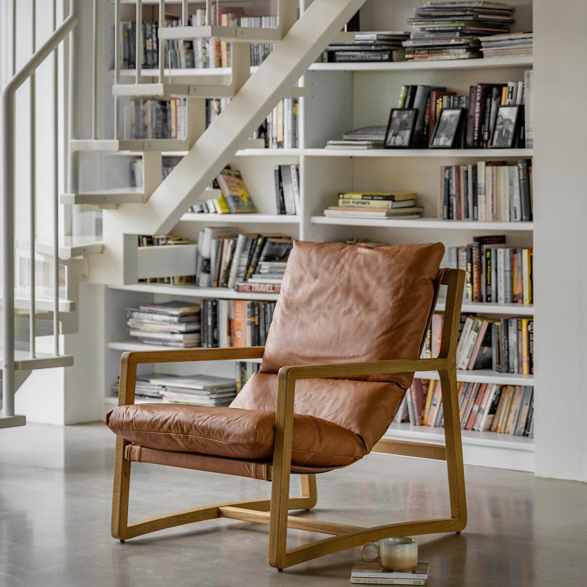 Conklin Vintage Leather Lounge Chair, ÉDITÉ