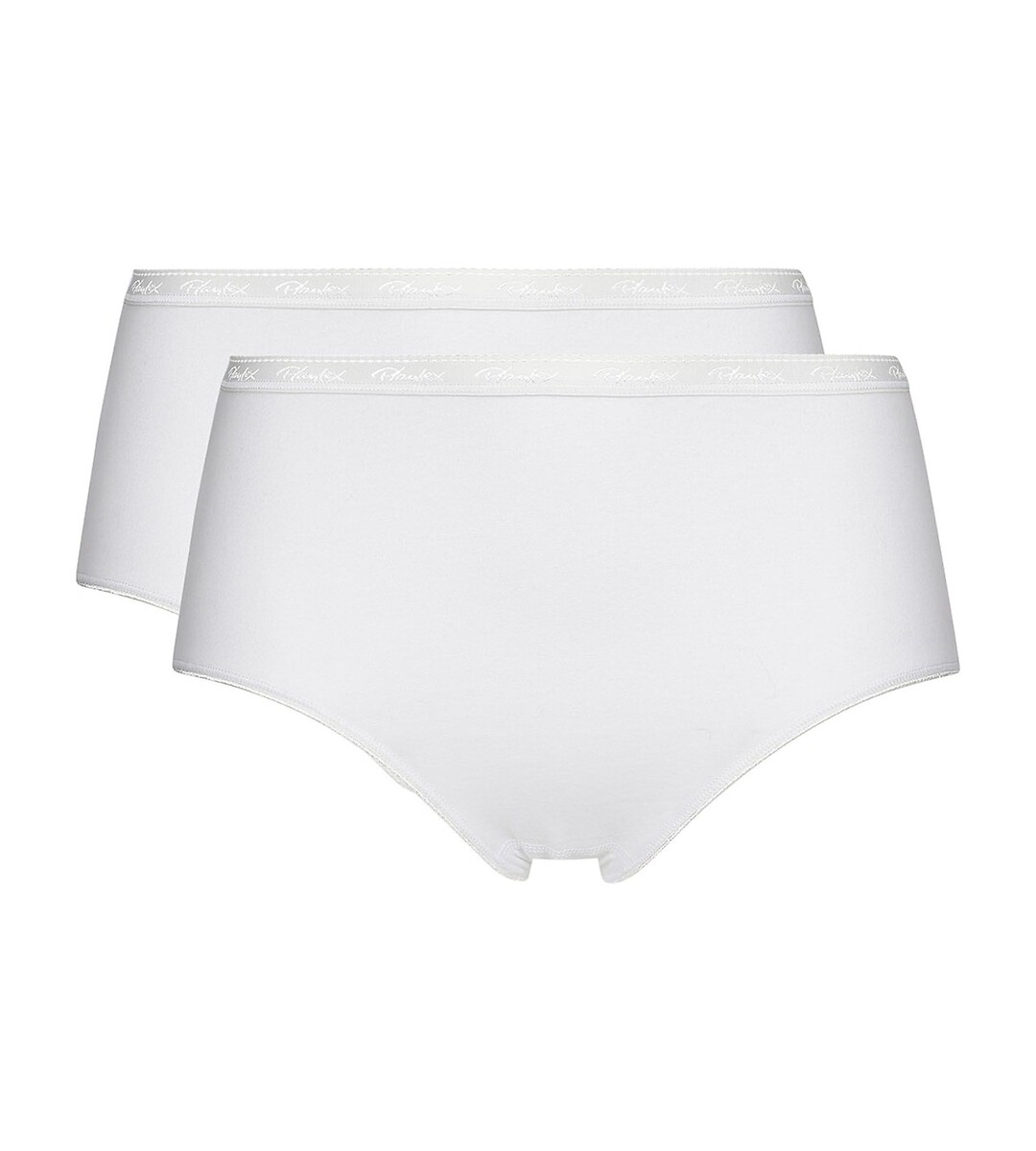 Lot de 2 slips midi en coton bio, PLAYTEX