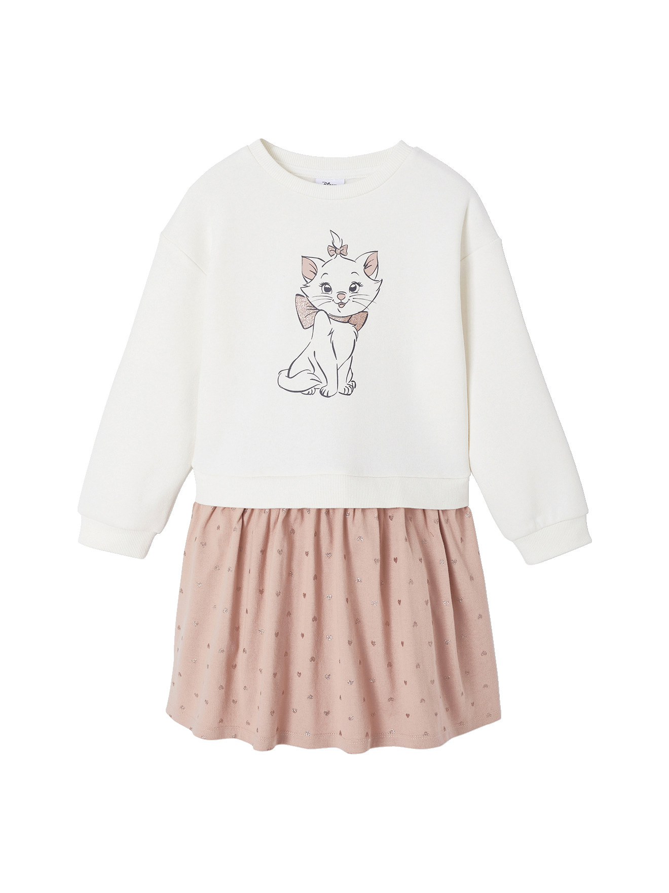 Robe bi-matière Disney Marie les Aristochats, VERTBAUDET