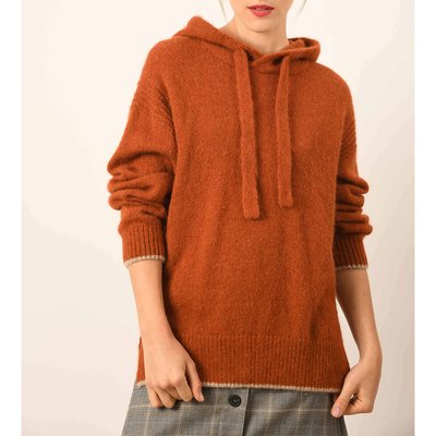 Mirabel Knitted Hoodie in Wool Mix EKYOG