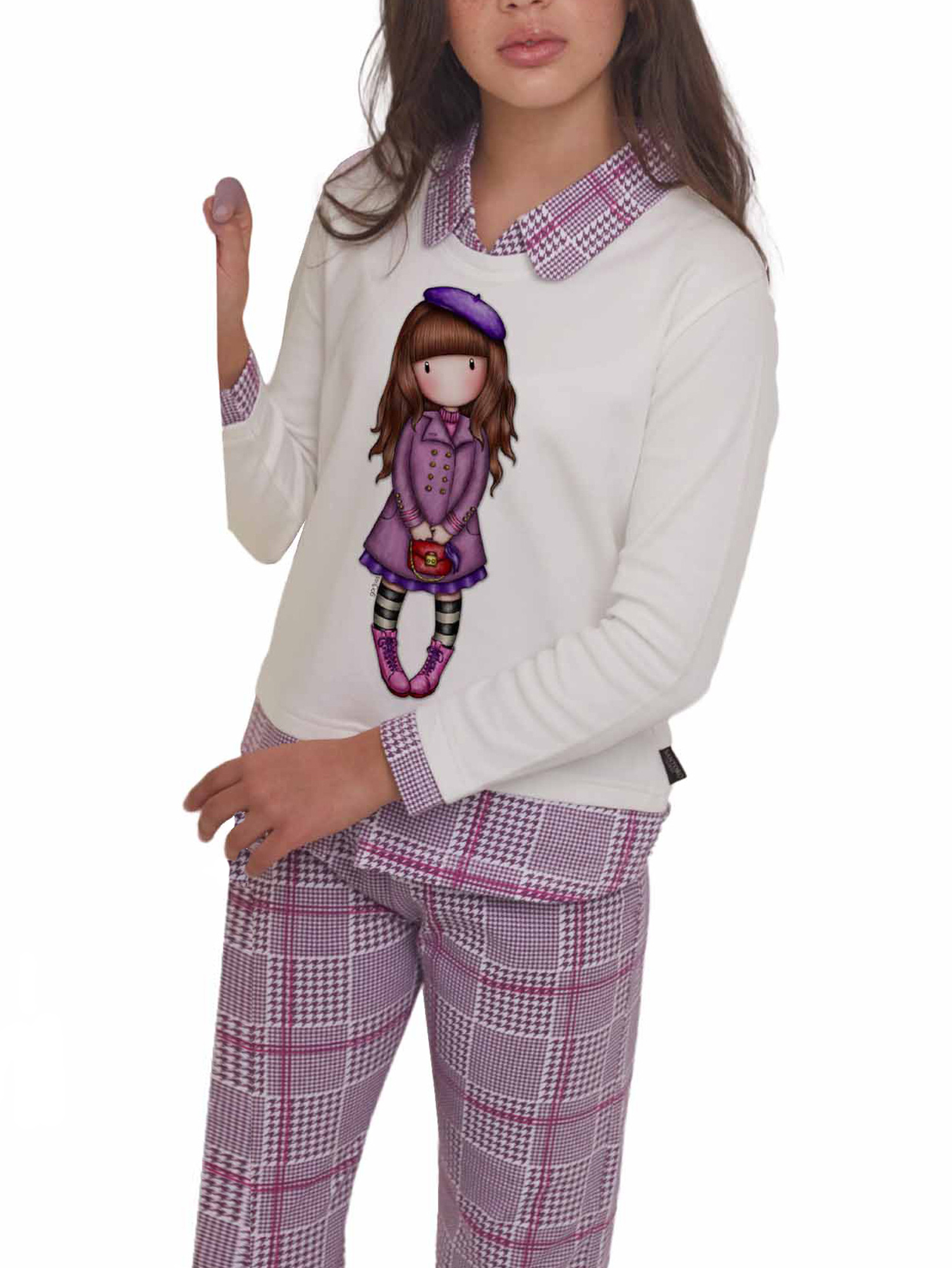 Tenue d'intérieur pyjama pantalon et haut Le Beret Santoro, ADMAS