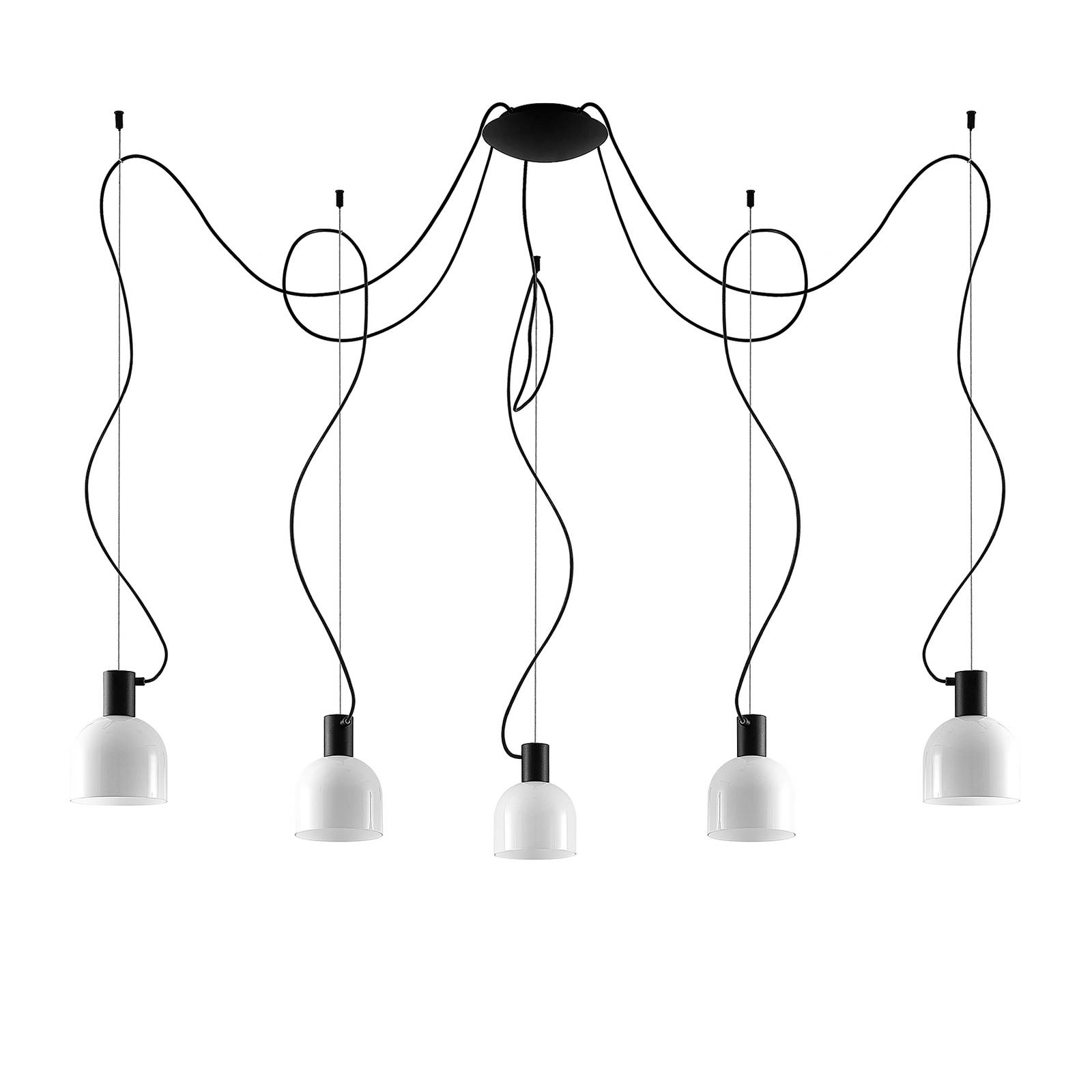 Suspension en verre moderne, Serina, LUCANDE