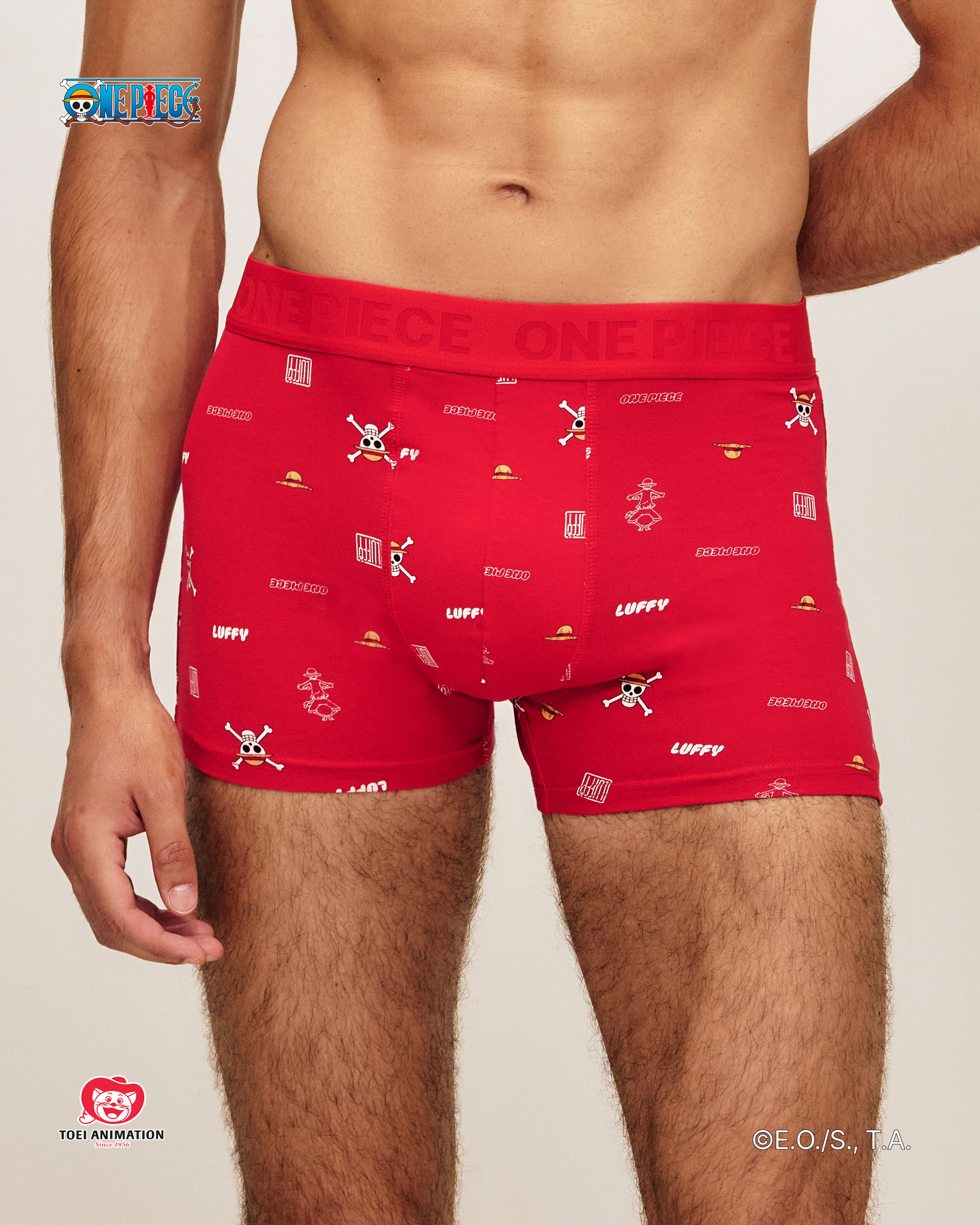 Boxer en coton imprimé One Piece REPEATIZ LUFFY, UNDIZ