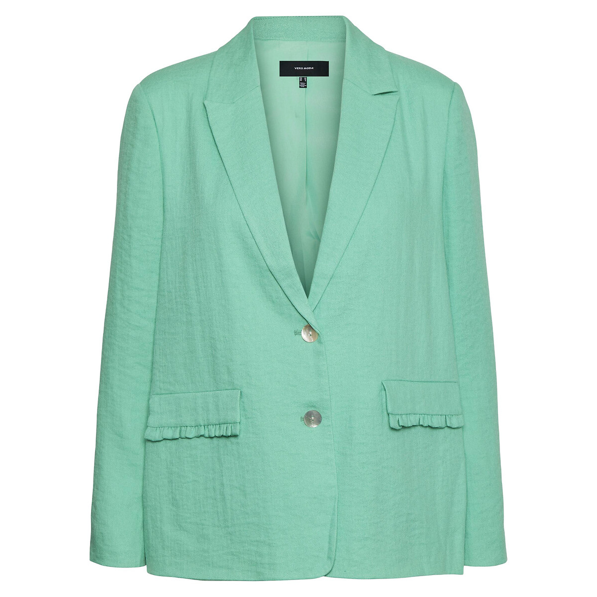 Image of Buttoned Straight Fit Blazer