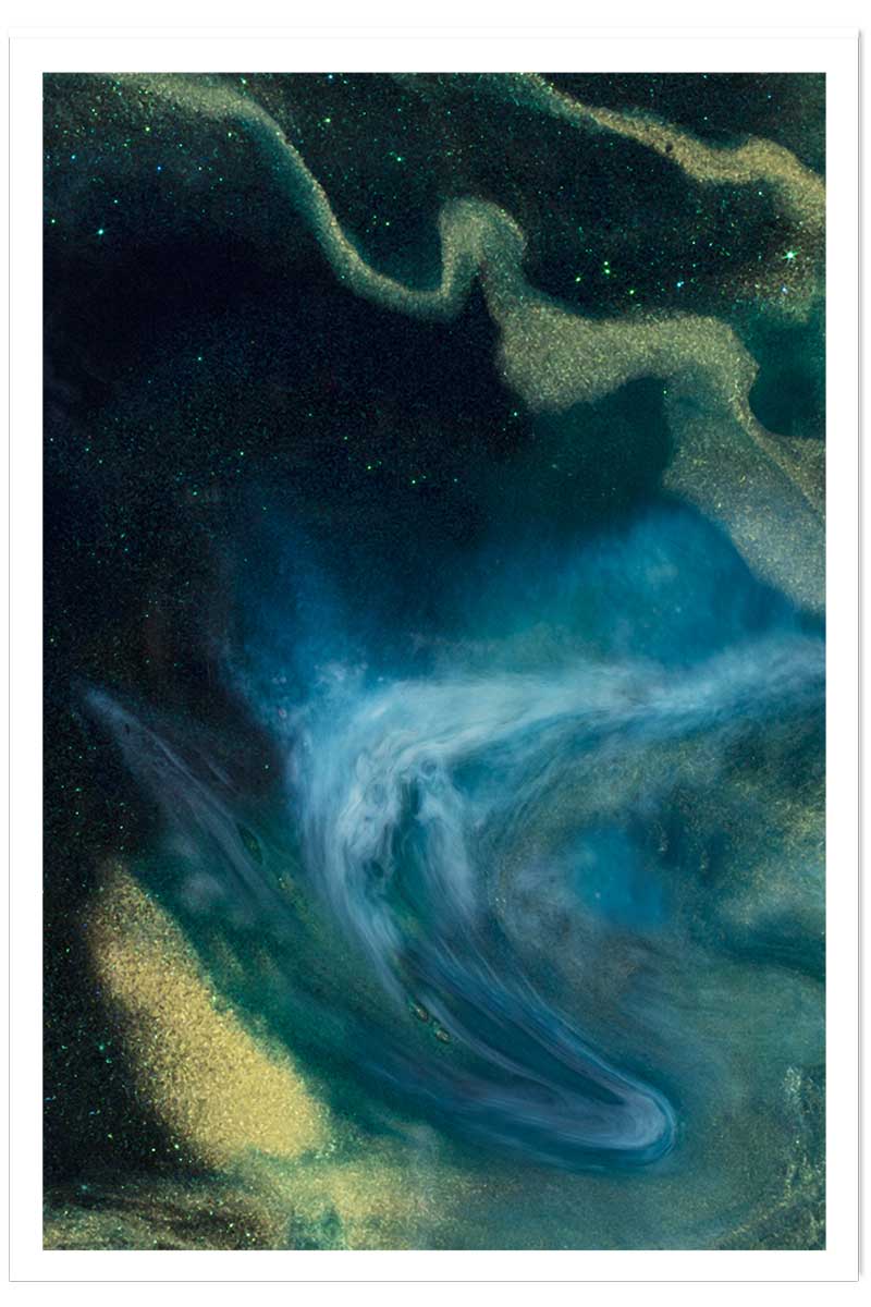 Poster bleu constellation, HEXOA