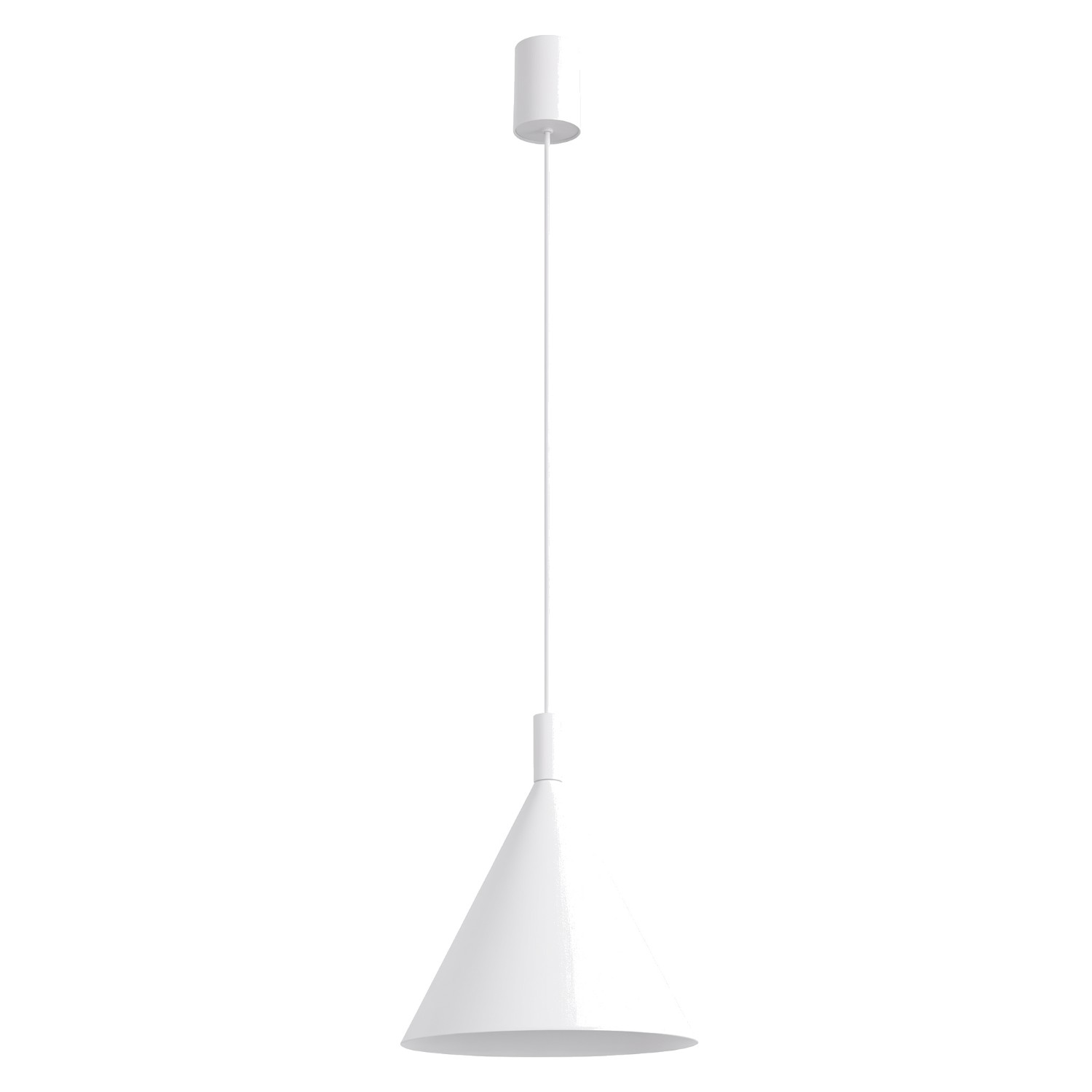 Suspension Acier Blanc E27 1 NOX, EDEN