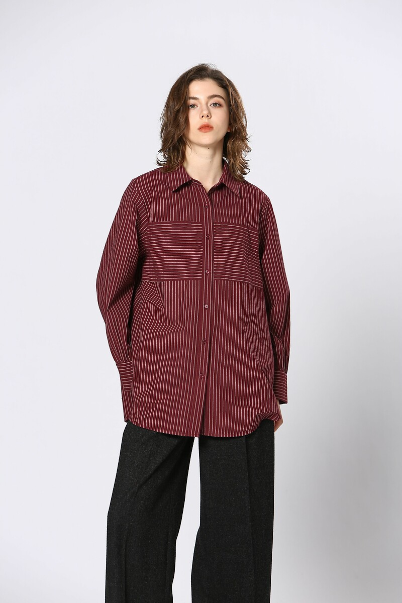 Striped Blouse, SEE U SOON