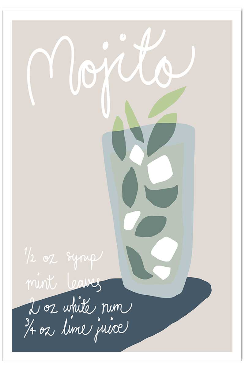 Affiche  pause mojito, HEXOA