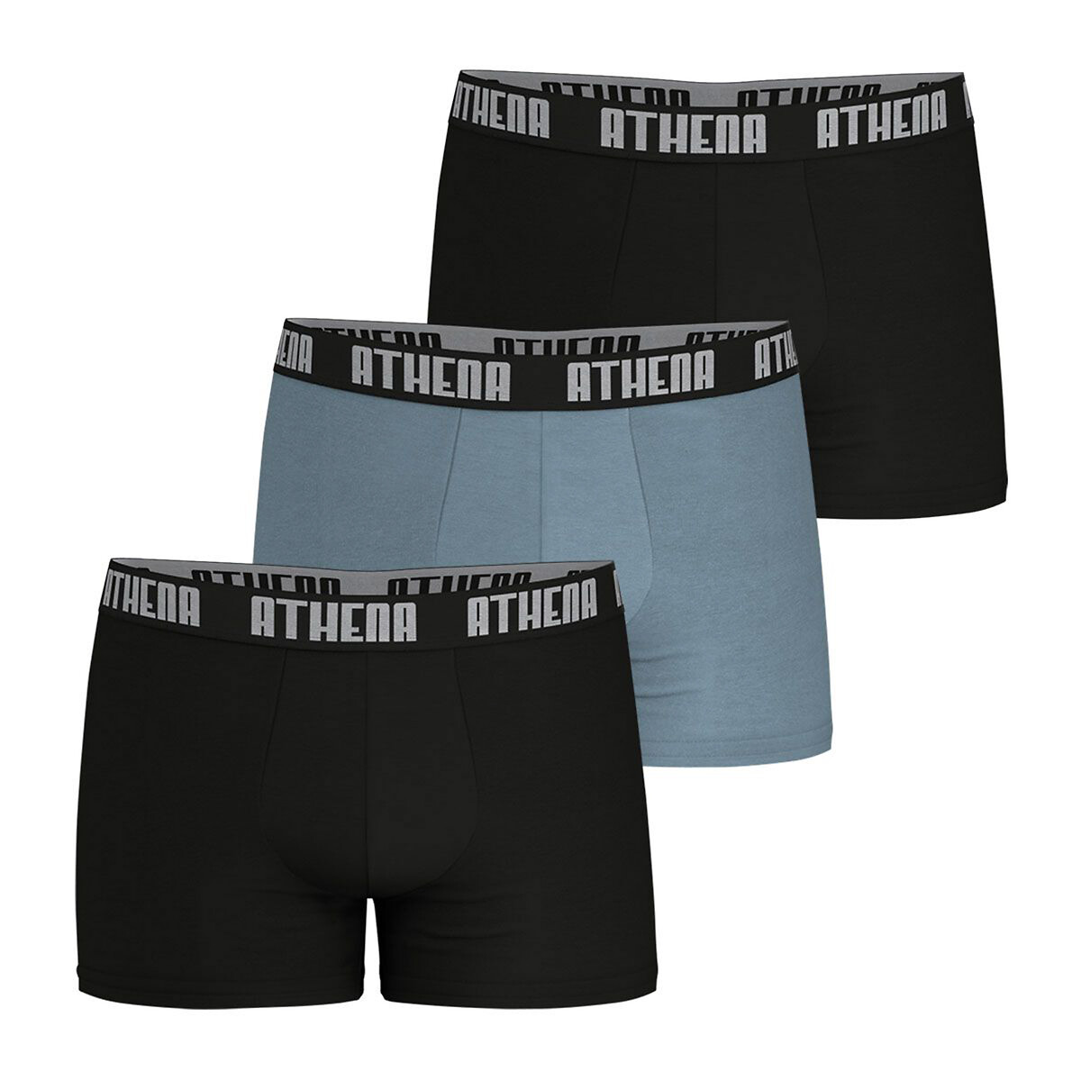 Pack of 3 basic color cotton hipsters Athena La Redoute