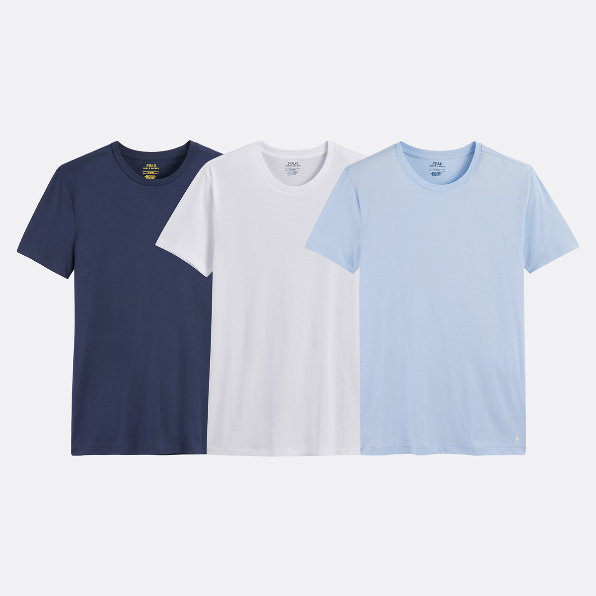 Pack of 3 T-Shirts with Crew Neck, POLO RALPH LAUREN
