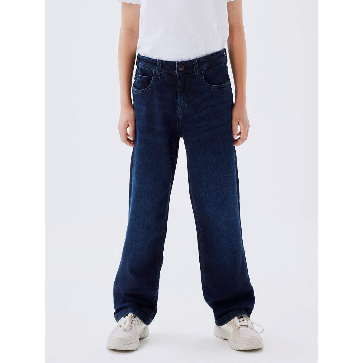 Image of Cotton Wide Leg Trousers