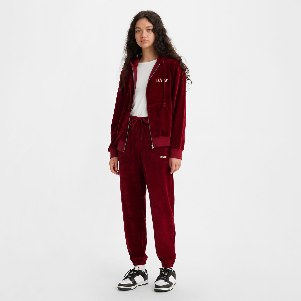 Survetement rouge bordeaux sales