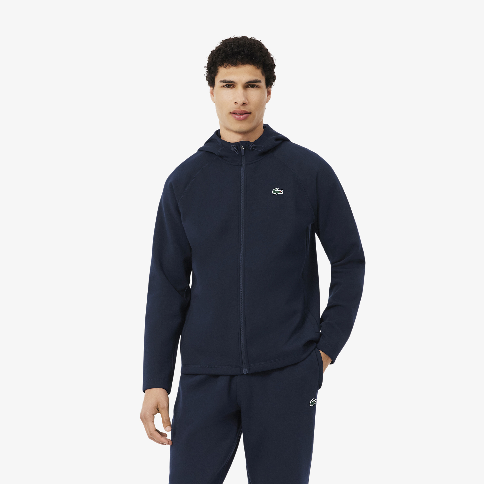 Sweatshirt à capuche zippé Sport stretch, LACOSTE