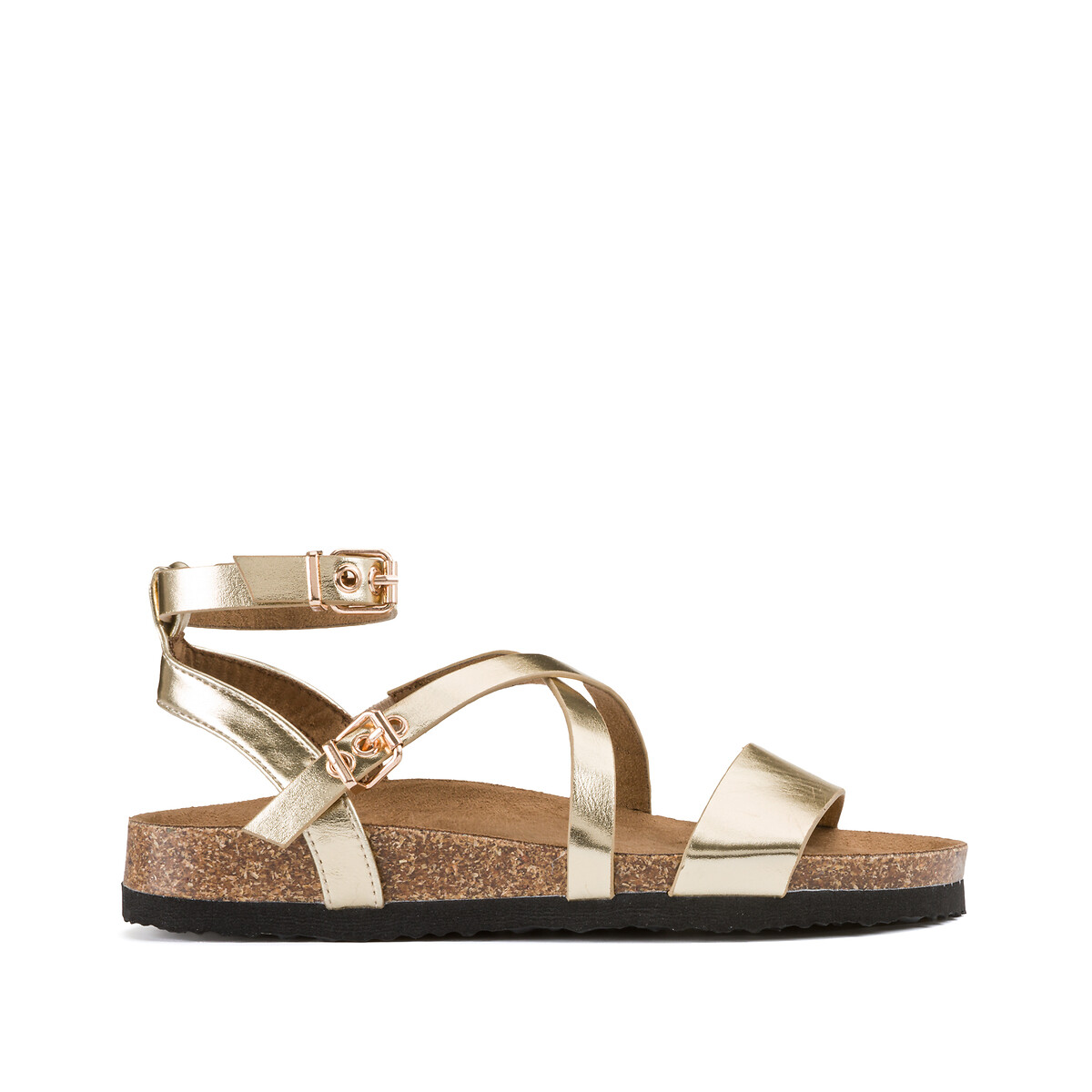 Sandalias multibrida maxi dorado Only | La Redoute