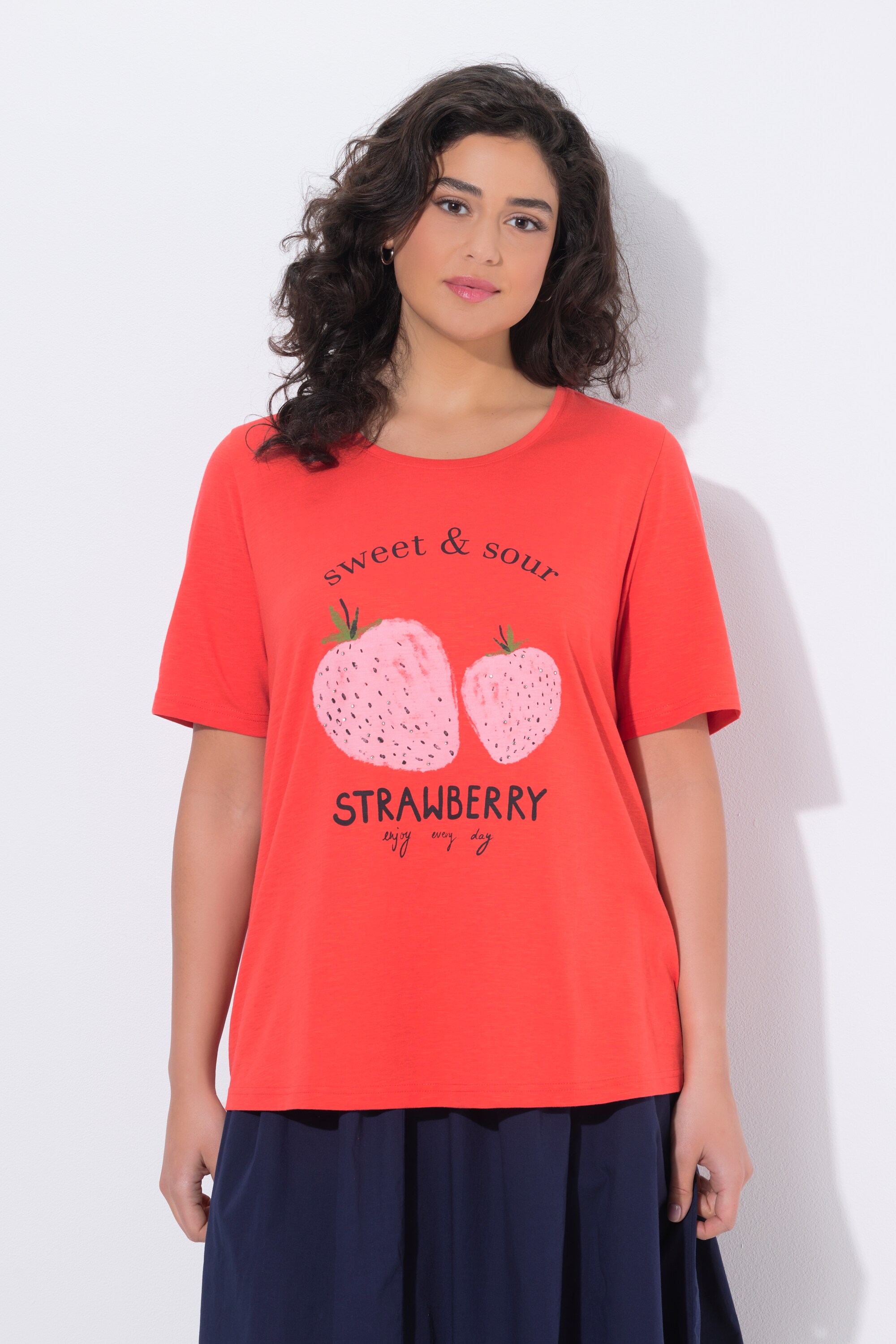 T-shirt motif fraises, coupe Classic Fit, ULLA POPKEN